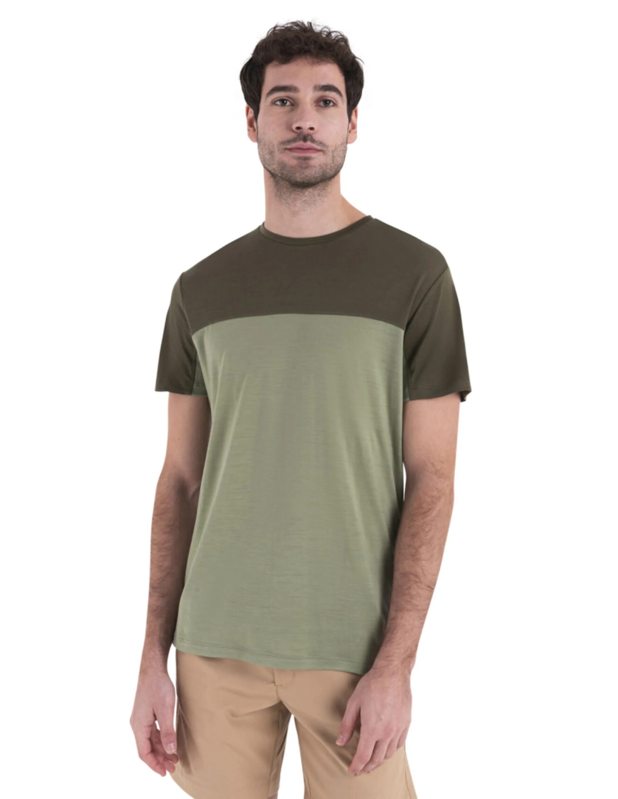 Icebreaker Men’s Cool-Lite Sphere III T-Shirt (Maat – S, Kleur – Lichen/Loden/Cb)
