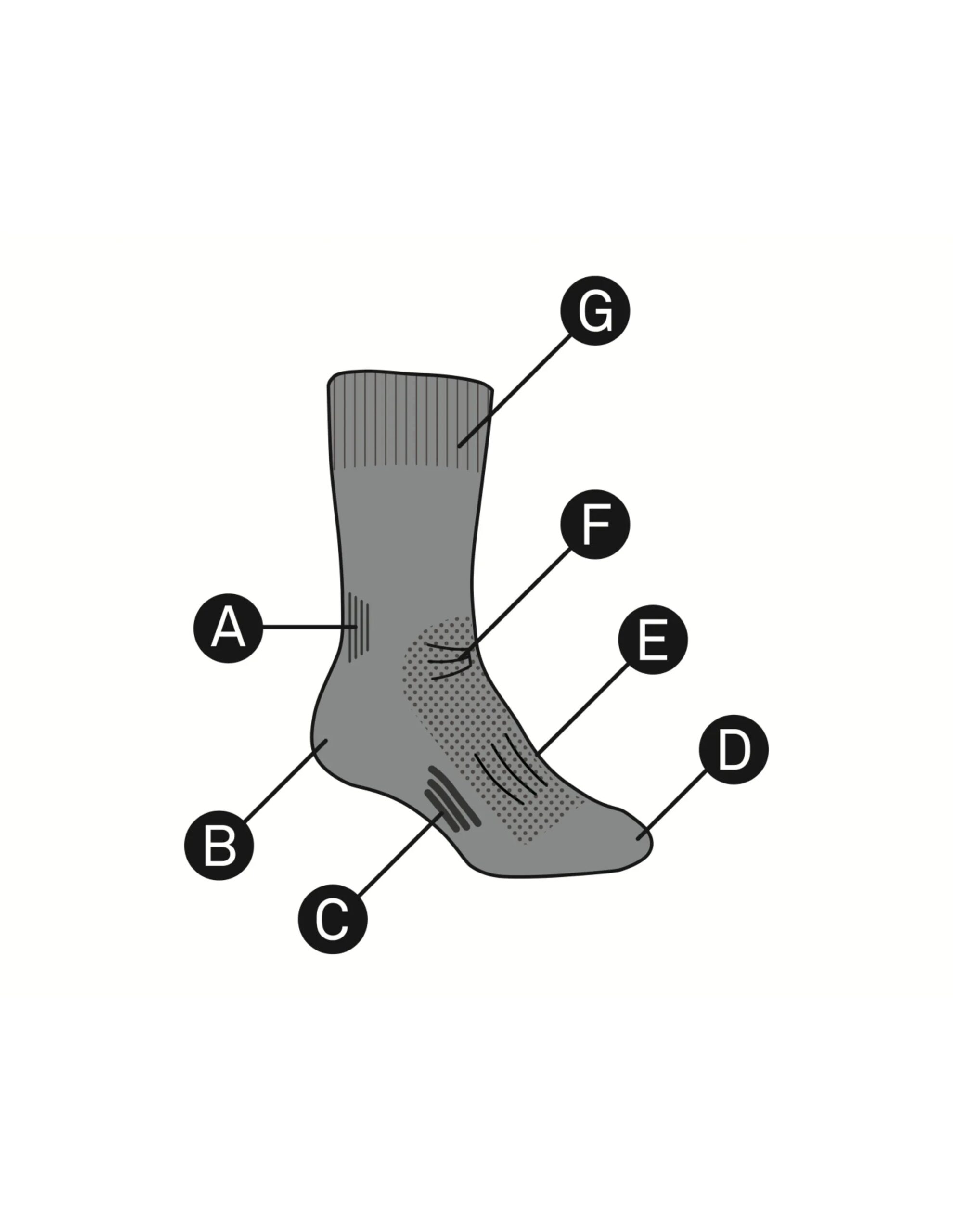 Icebreaker Men’s Mountaineer Mid Calf Socks (Maat – XL, Kleur – Jet Heather/Espresso)
