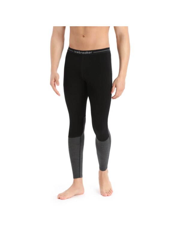 Icebreaker Men's ZoneKnit 200 Leggings (Maat - L, Kleur - Black/Jet Heather/Cb)