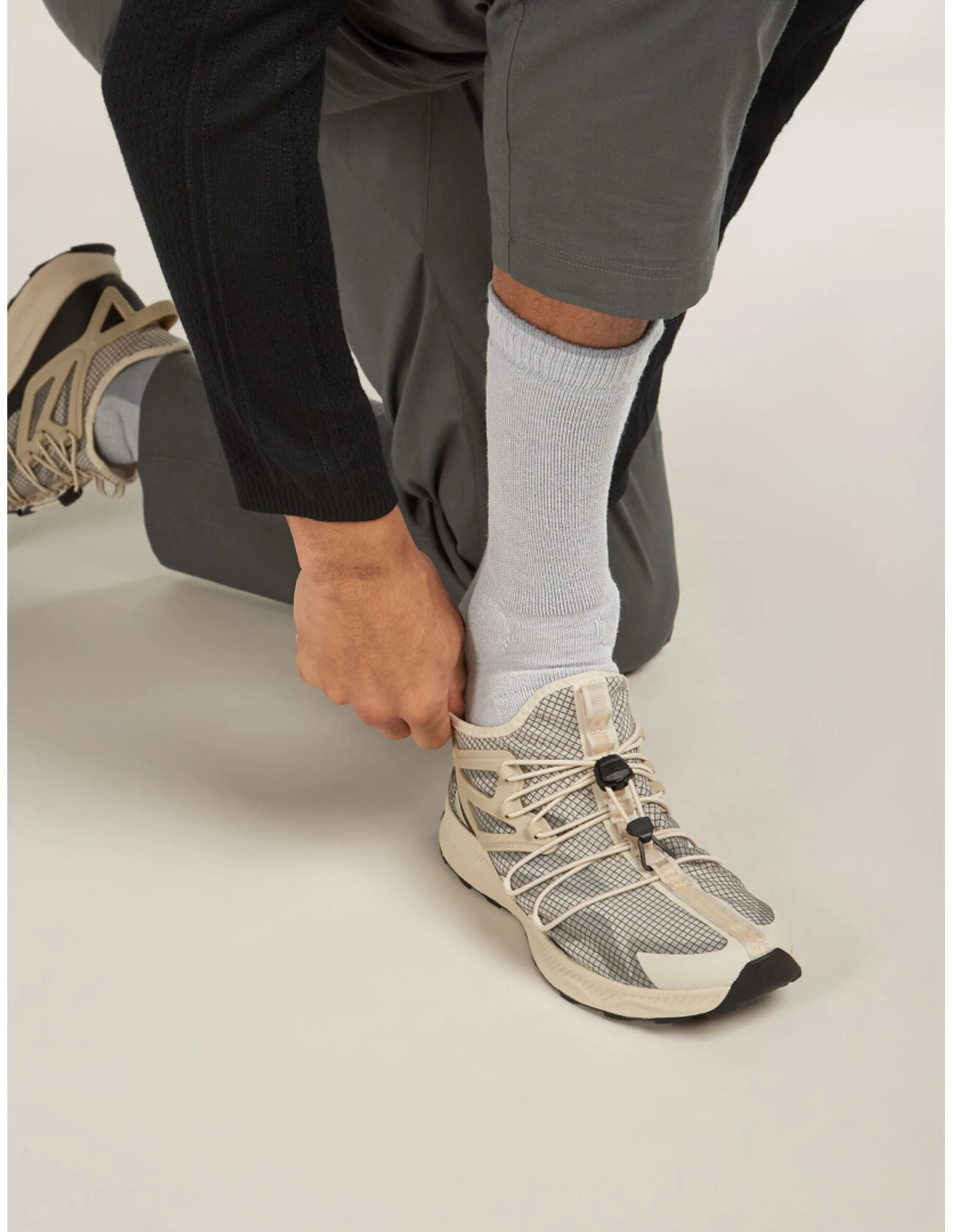 Icebreaker Merino Hike+ Heavy Crew Halfhoge Sokken Heren (Maat – S, Kleur – Ether/Alloy)
