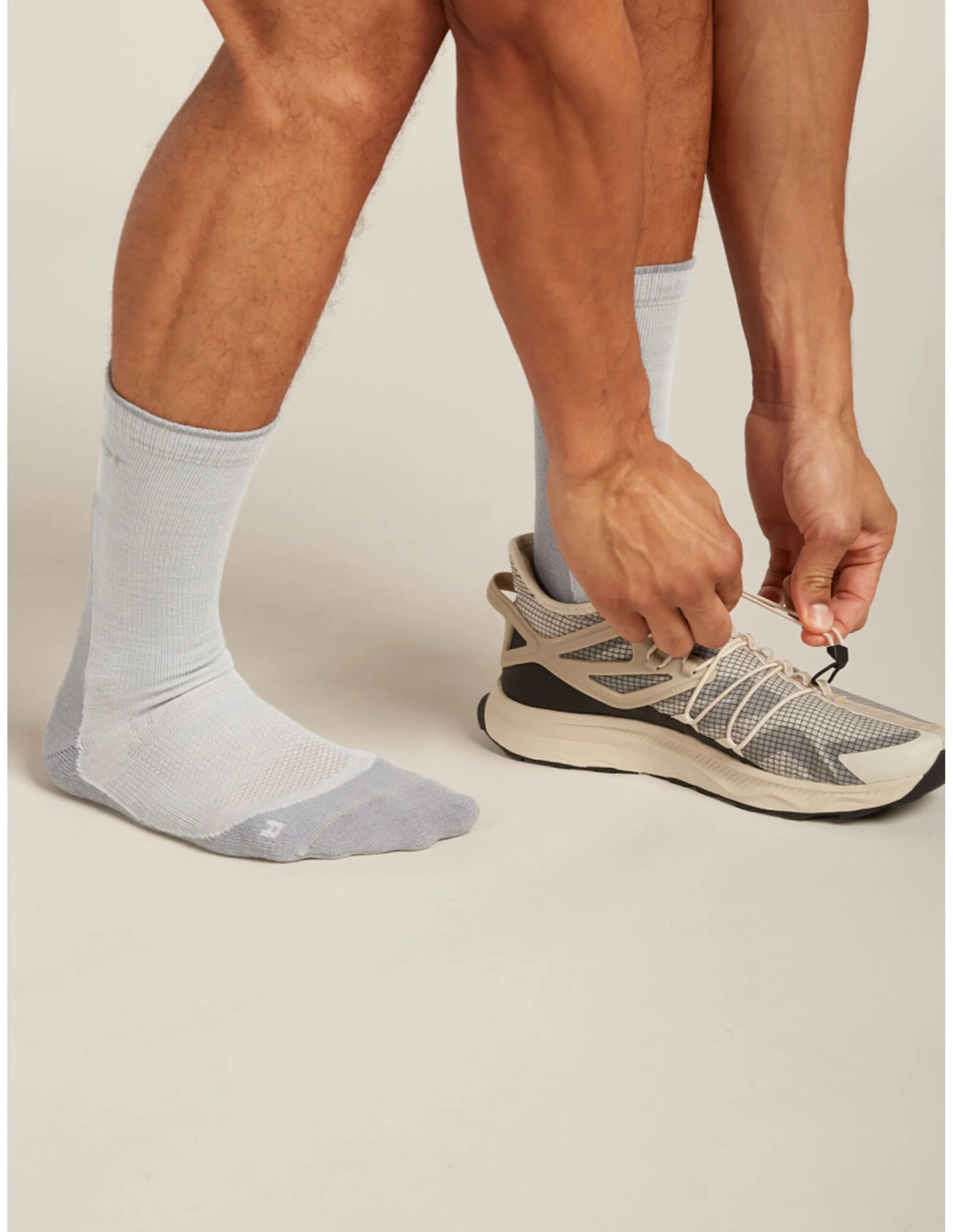 Icebreaker Merino Hike+ Light Crew Sokken Heren (Maat – M, Kleur – Ether/Alloy)