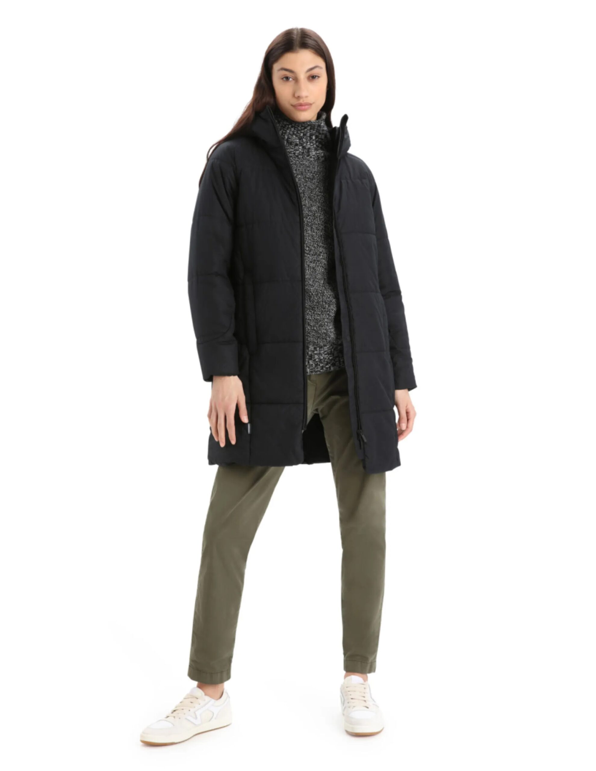 Icebreaker MerinoLoft Collingwood II 3Q Hood Jacket Women´s (Maat – M, Kleur – Black)