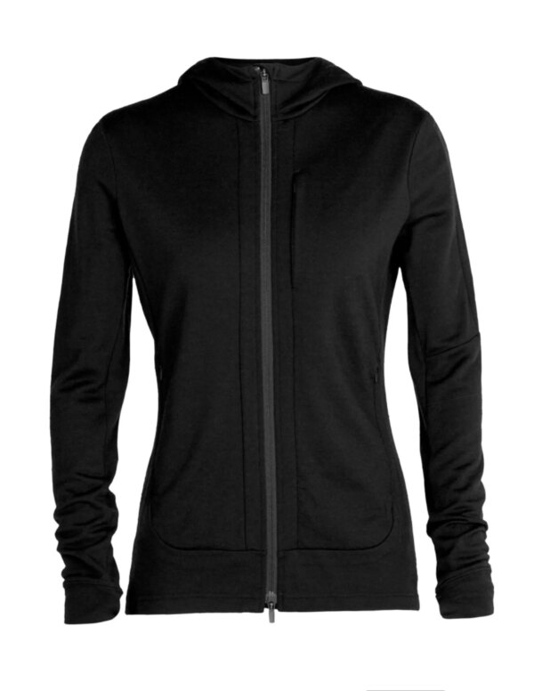 Icebreaker Quantum III LS Zip Hoodie (Maat - L, Kleur - Black)