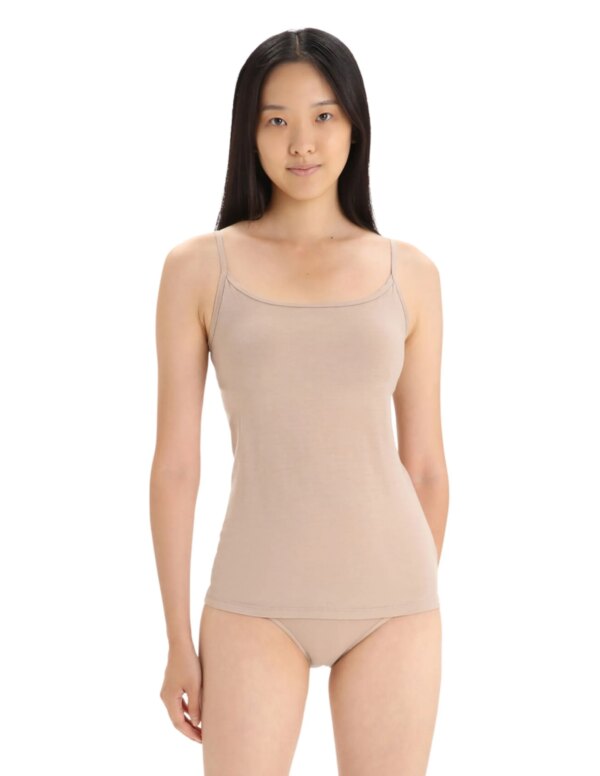 Icebreaker Siren Bra Cami Singlet (Maat - XL, Kleur - Praline)