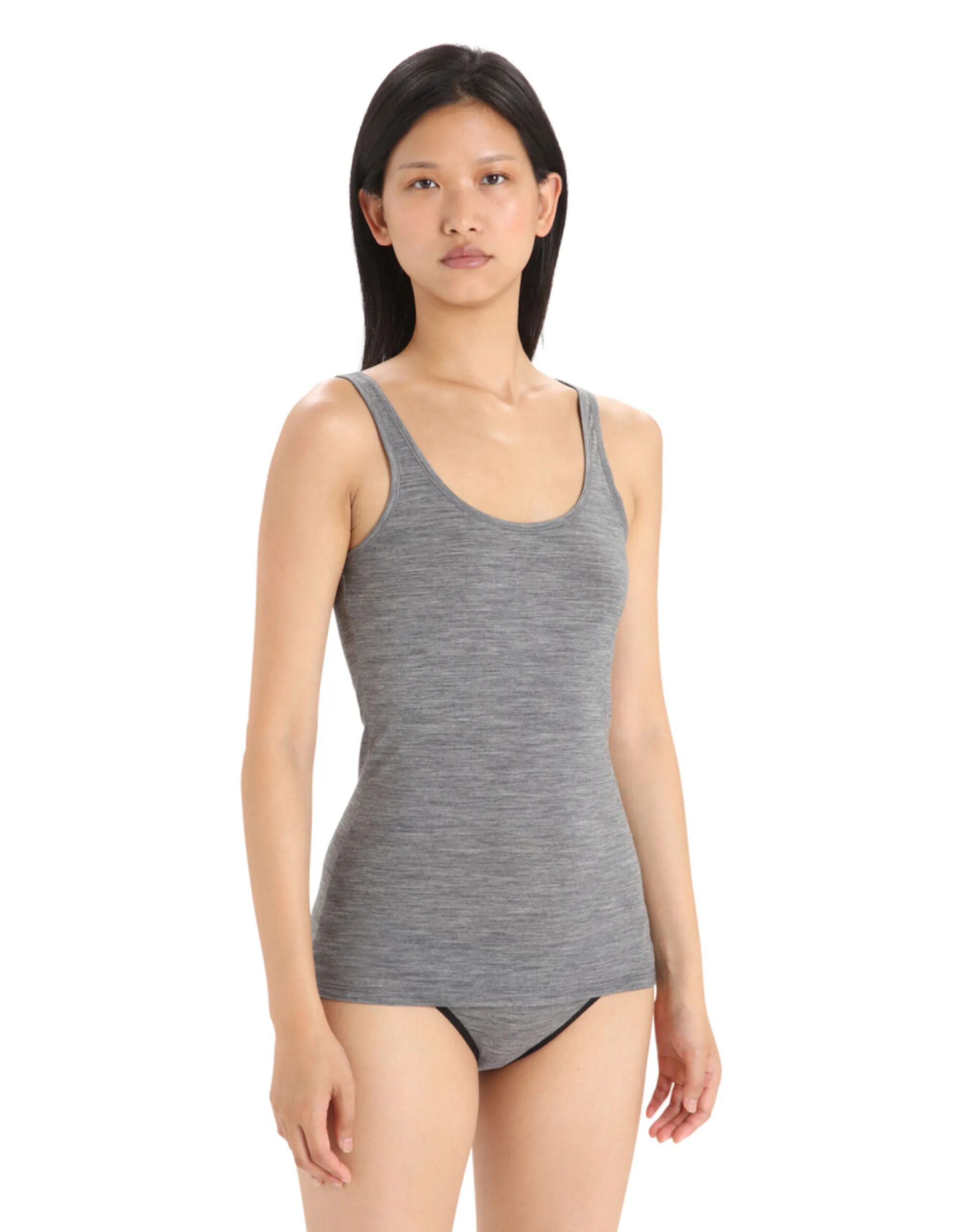 Icebreaker Siren Tank Top Merino Dames (Maat – M, Kleur – Gritstone Heather-013)