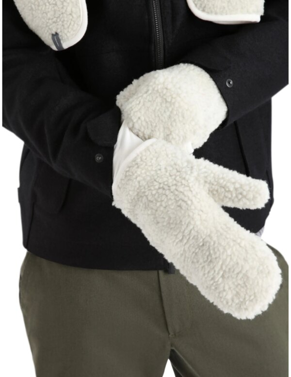 Icebreaker U ICL RealFleece Sherpa Mittens (Maat - XL, Kleur - Ecru Hthr)