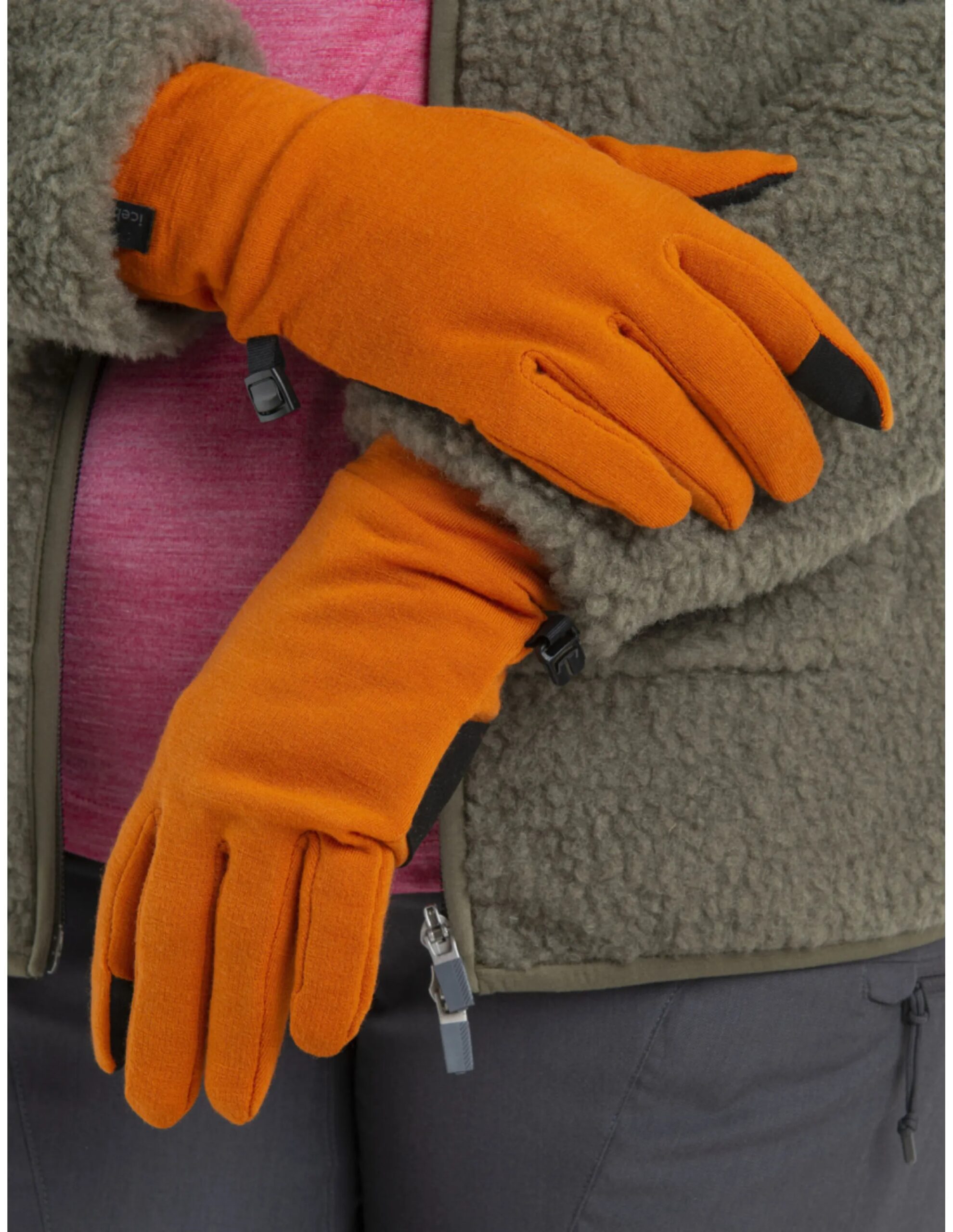 Icebreaker Unisex Sierra Gloves (Maat – S, Kleur – Earth)