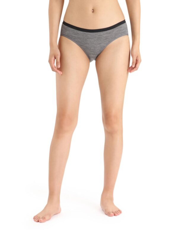 Icebreaker Women´s Siren Hipkini Briefs (Maat - XS, Kleur - Gritstone HTHR)