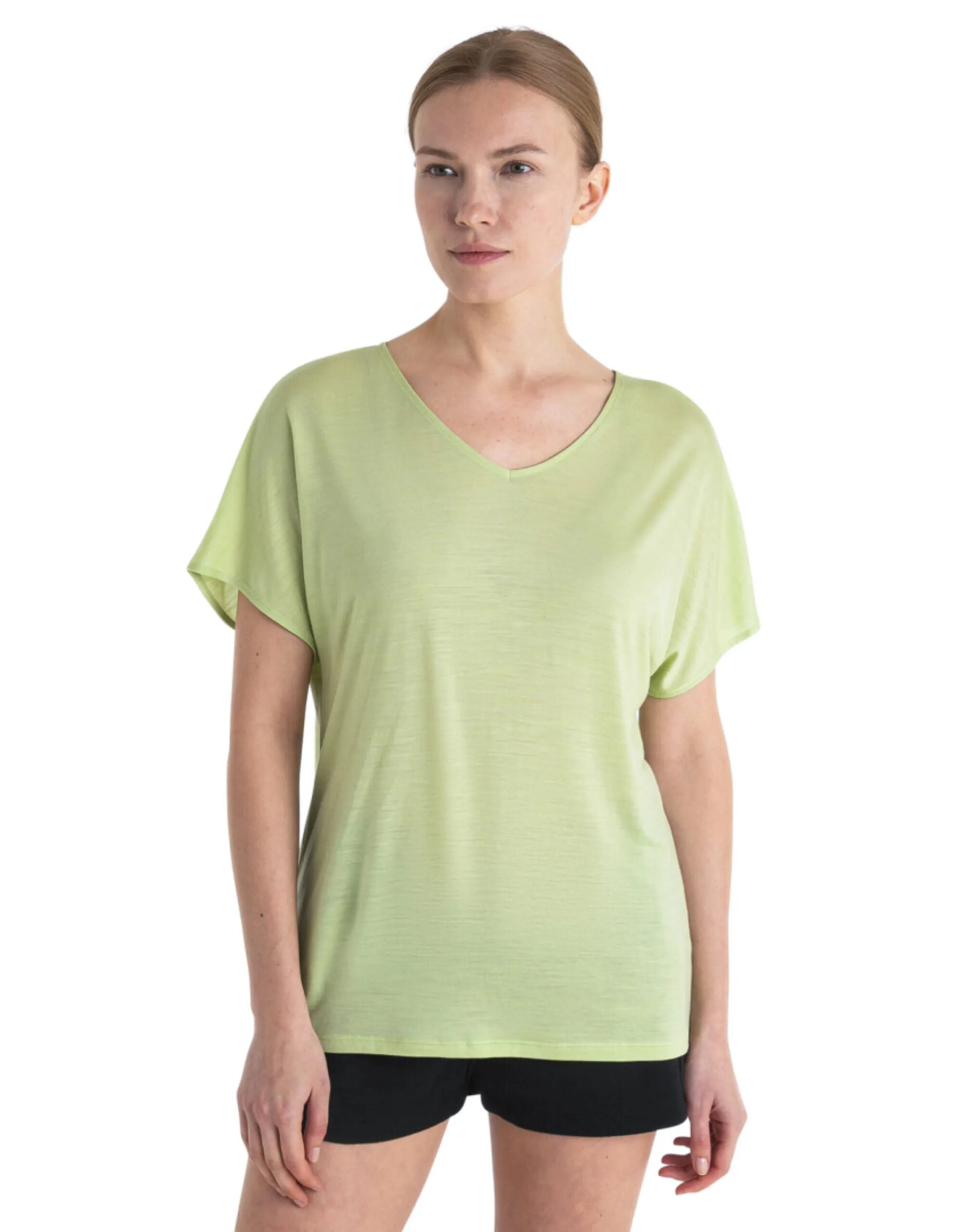 Icebreaker Women’s Drayden Reversible Top (Maat – L, Kleur – Glazen)