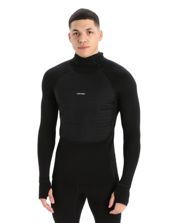 Icebreaker ZoneKnit Insulated LS Hoodie (Maat - S, Kleur - Black)