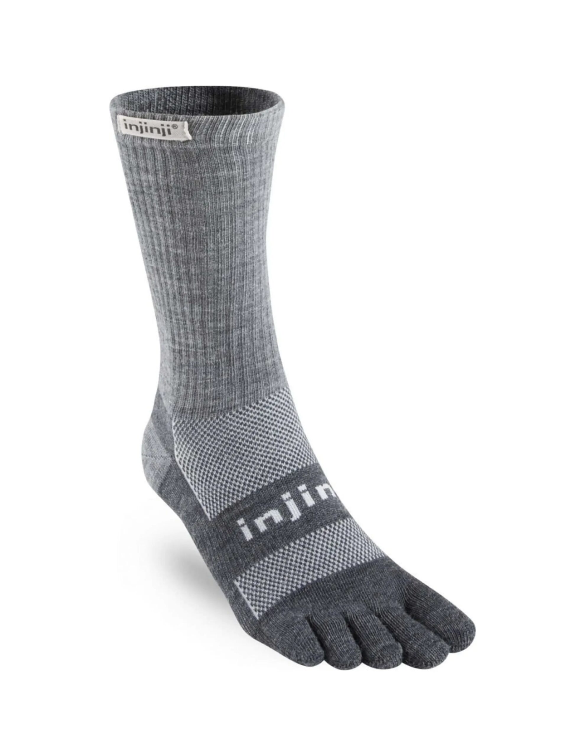 Injinji Outdoor Midweight Crew Wandelsok (Maat – XL, Kleur – Charcoal)