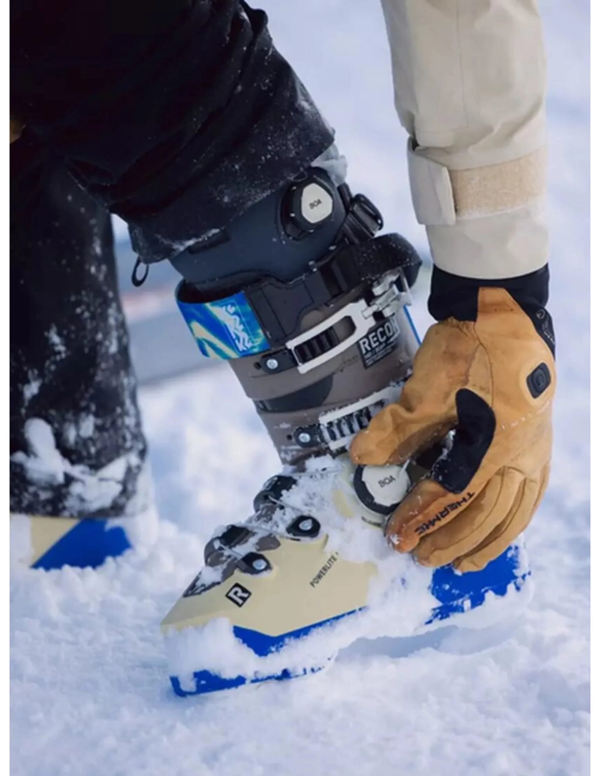 K2 RECON 140 BOA Skischoen (Maat – 275, Kleur – Brown/beige/blue)