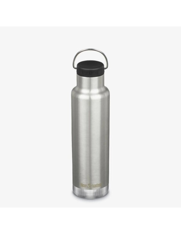 Klean Kanteen Isolatiefles Classic met ringdop (Maat - 592ml, Kleur - Brushed stainless)