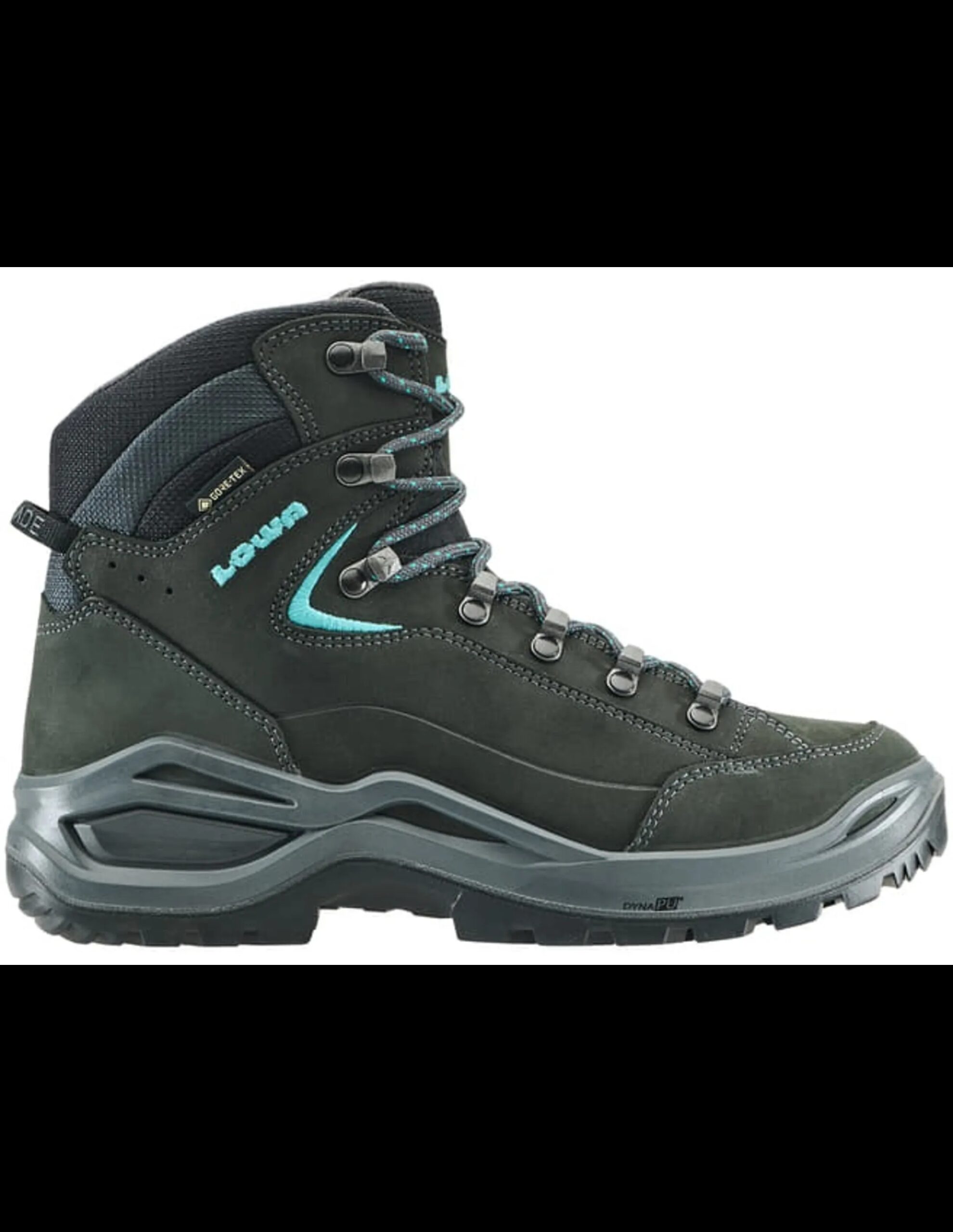 Lowa Renegade Evo GTX Mid Wandelschoenen Dames (Maat – 8, Kleur – Asphalt/Turquoise)