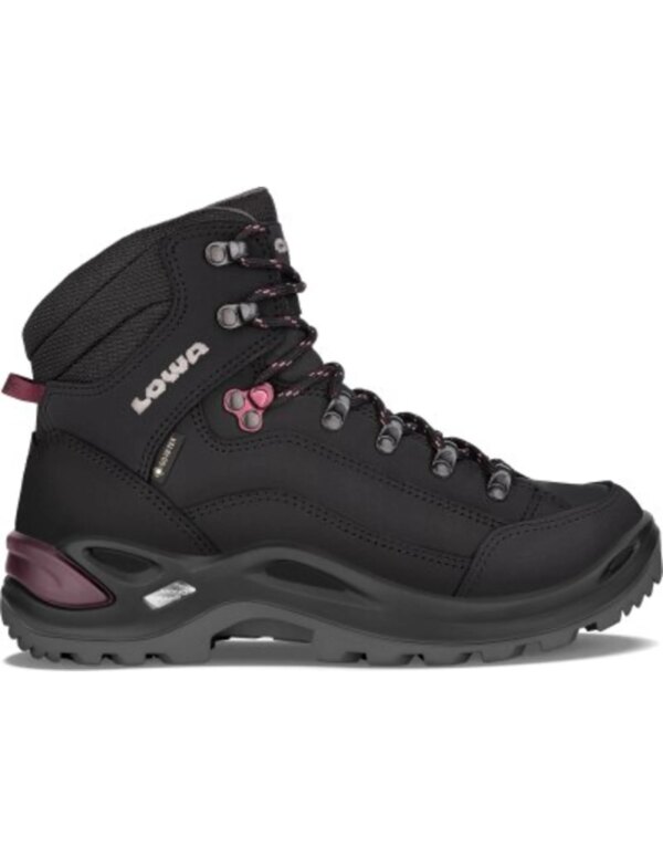 Lowa Renegade GTX Mid Dames (Maat - 6, Kleur - Black/prune)