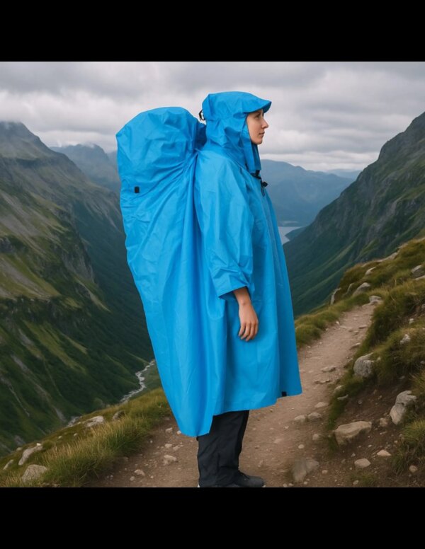 Lowland Backpack Poncho (Maat - XL, Kleur - Royal Blue)