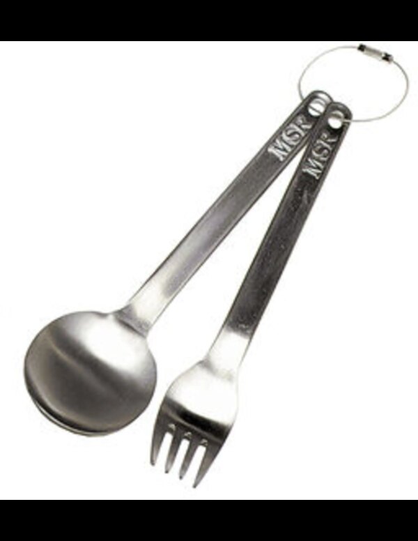 MSR Titan Fork and Spoon (Maat - OS, Kleur - Titanium)