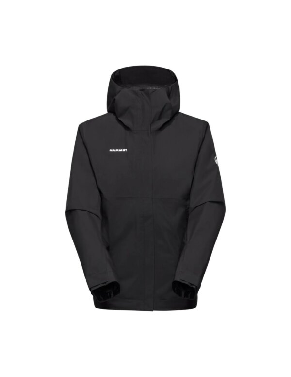 Mammut Treeline Light Hardshell Hooded Jacket Heren (Maat - L, Kleur - Black)