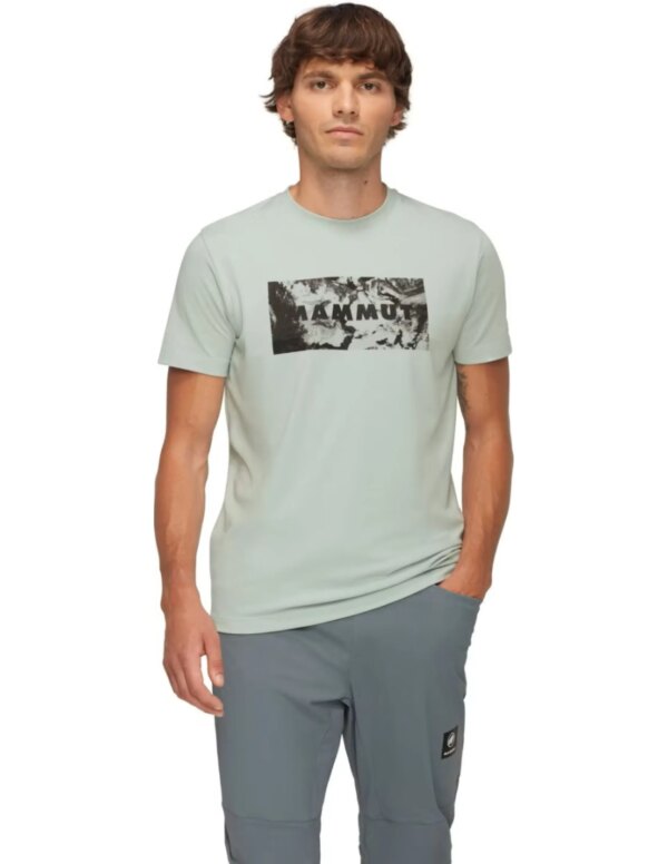 Mammut Trovat T-Shirt Logo Heren (Maat - M, Kleur - Silver Sage)