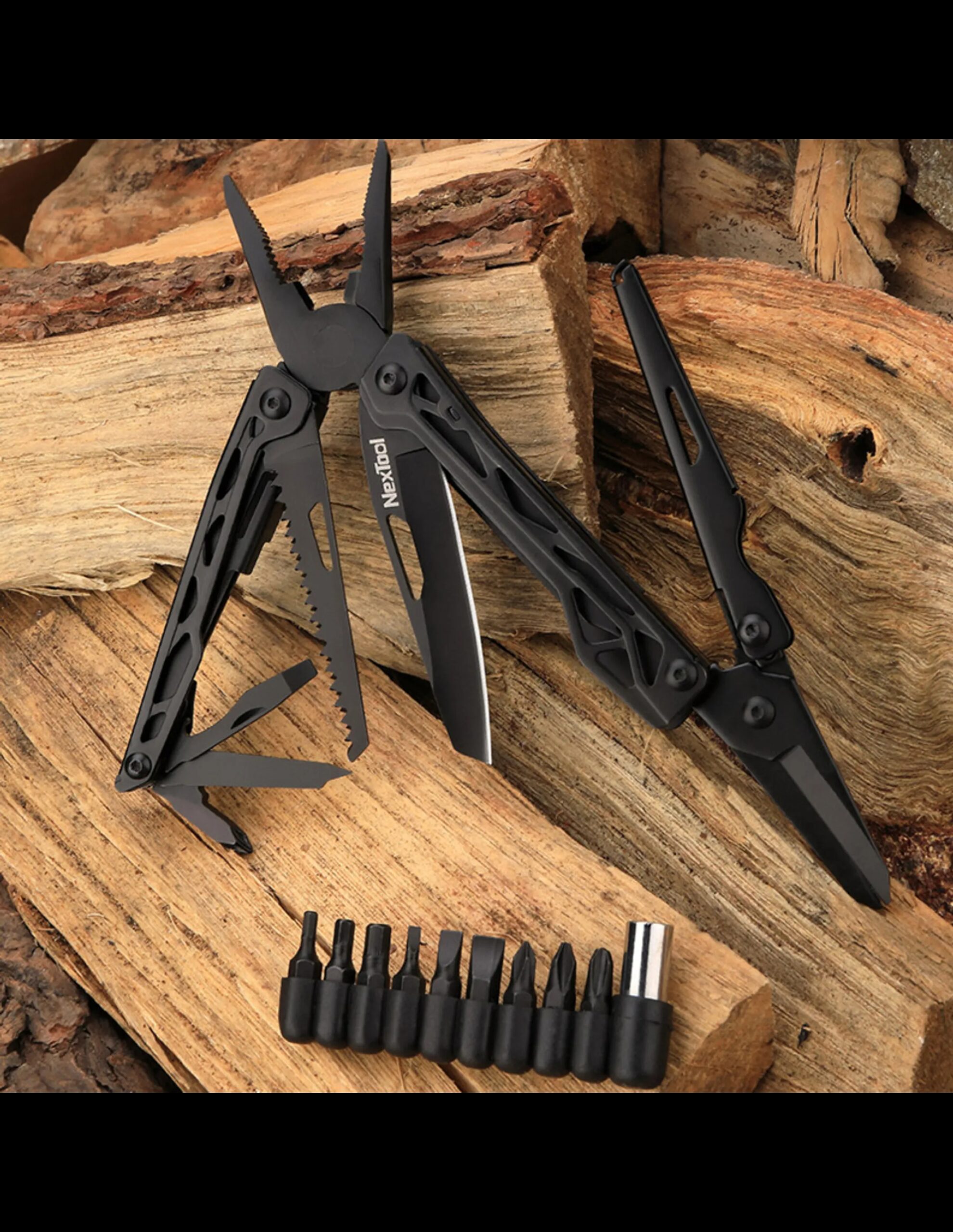 Nextool Multitool BK Bitkit (9st) (Maat – 9, Kleur – Zwart)