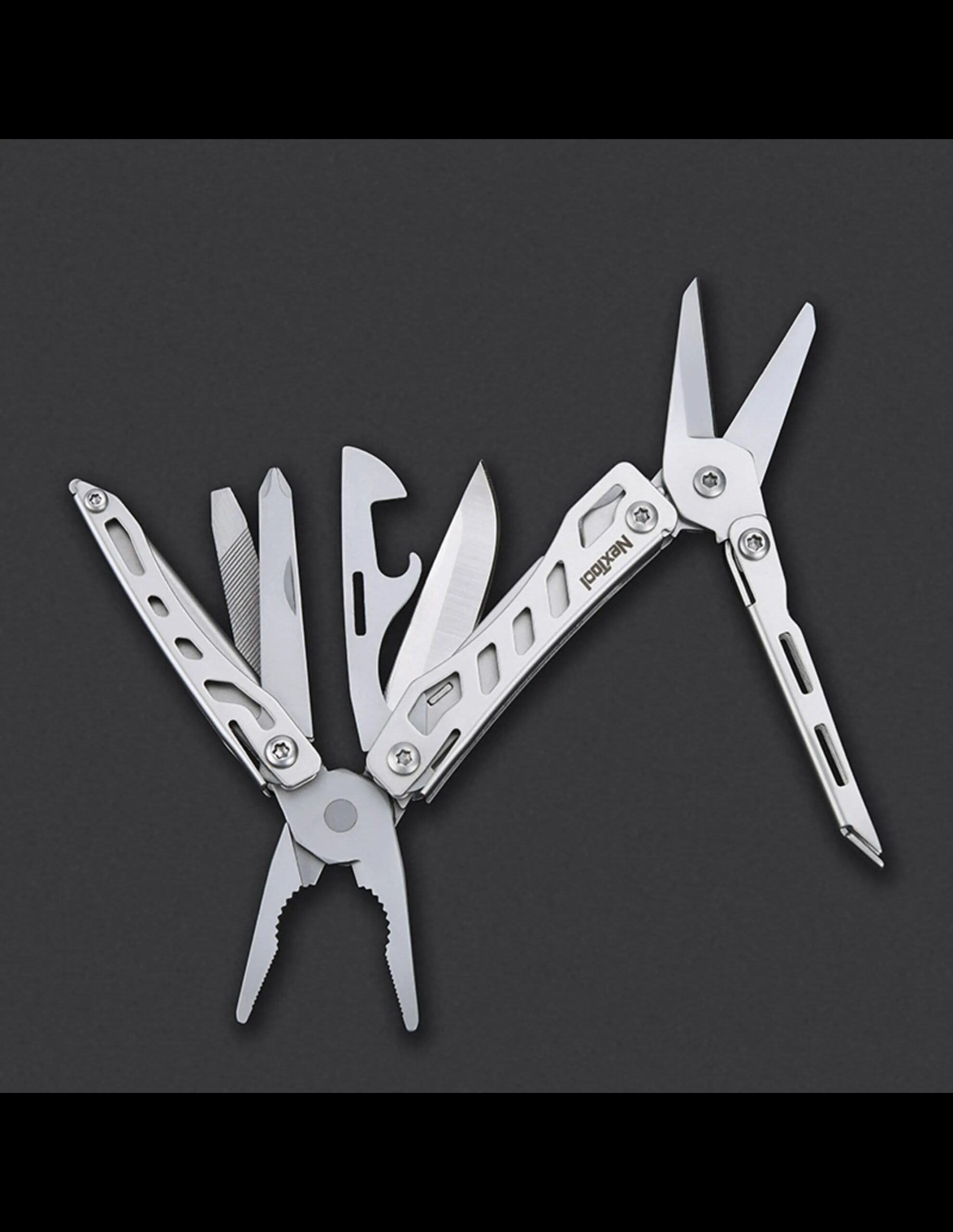 Nextool Multitool Mini Flagship – 10 Functies (Maat – 10 functions, Kleur – RVS)