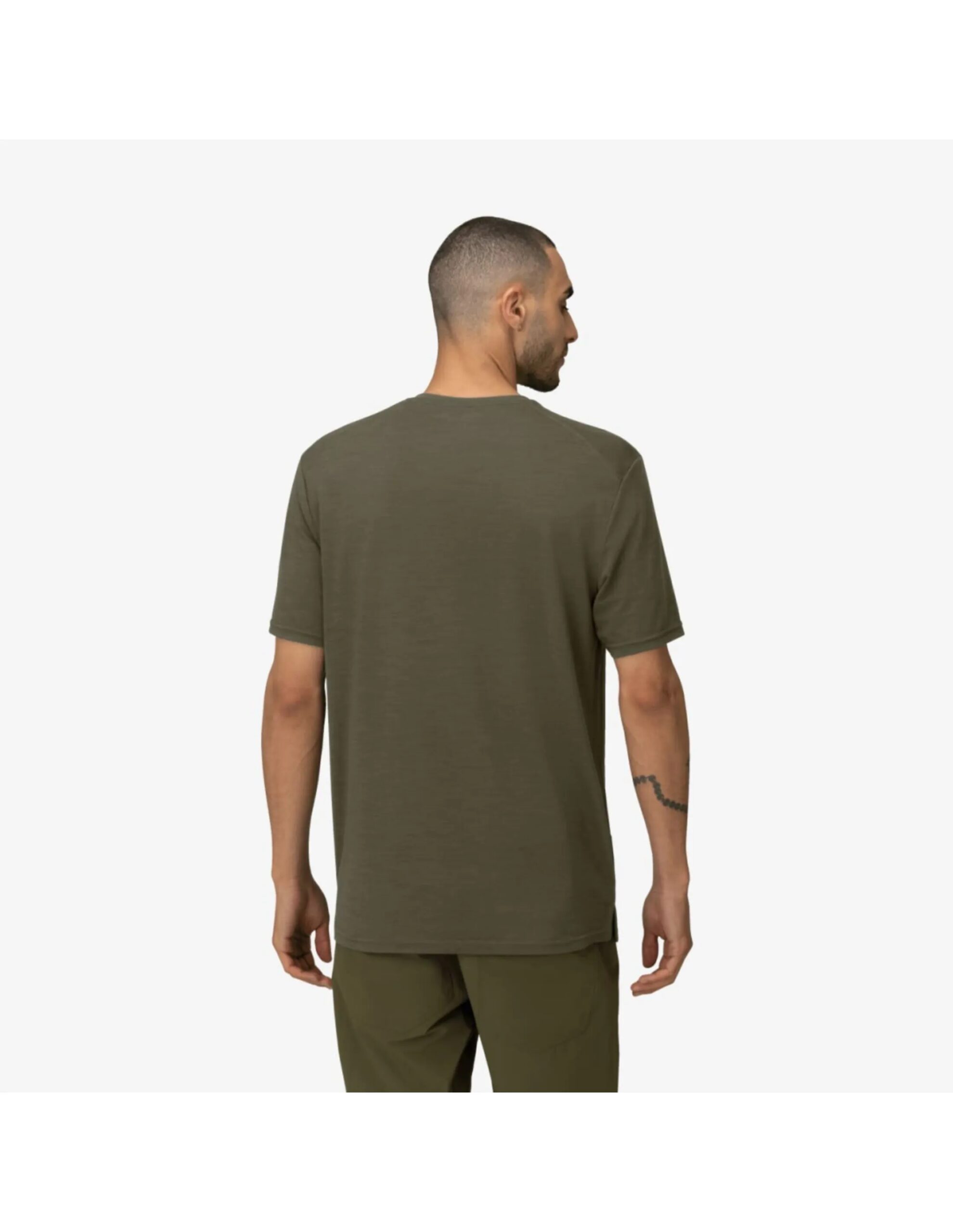 Norrona Femund Equaliser Merino T-Shirt Heren (Maat – S, Kleur – Olive Night)