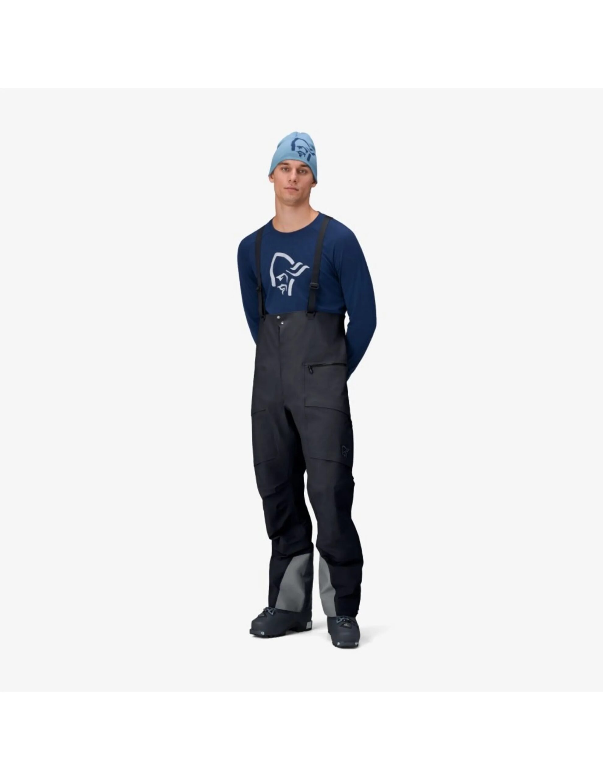 Norrona Men’s Møre Gore-Tex Salopette (Maat – L, Kleur – Caviar)