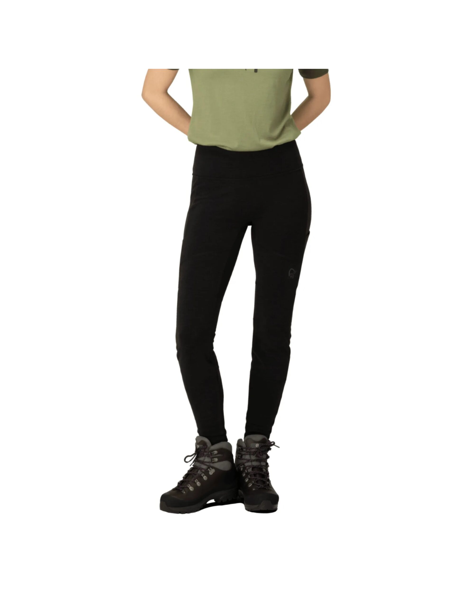 Norrona Women’s Femund Warmwool Flex2 Tights (Maat – L, Kleur – Caviar)