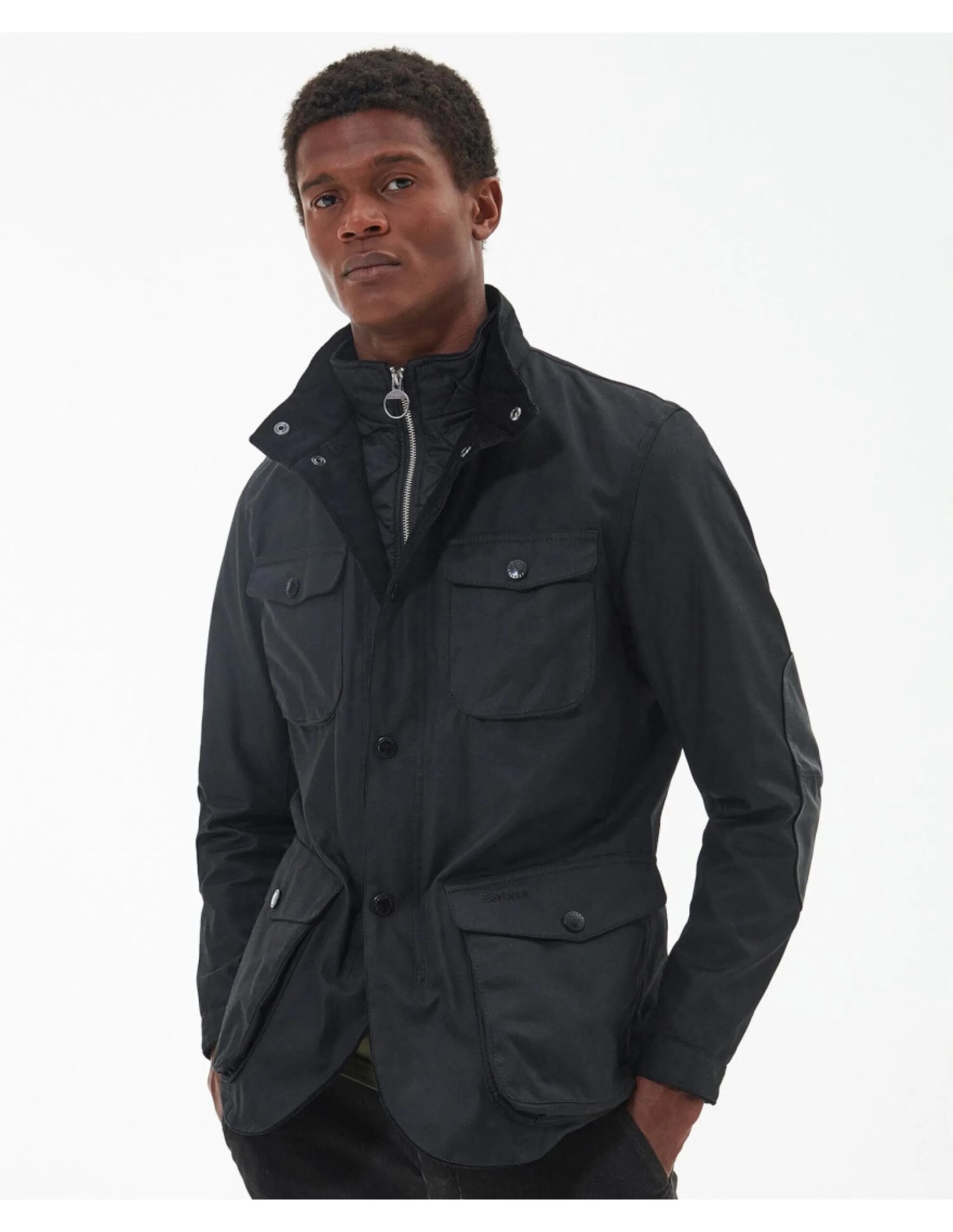 Ogston Wax Jacket (Maat – S, Kleur – Black/Classic)