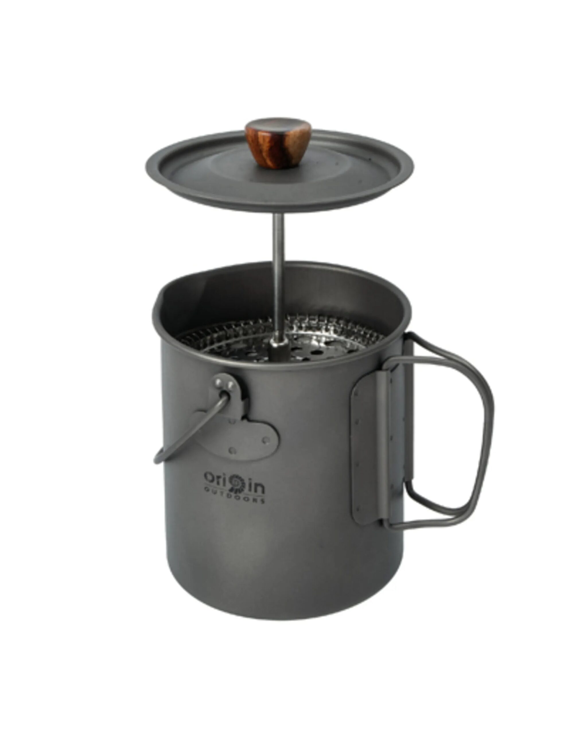 Origin Outdoor French Press 3 in 1 Titanium (Maat – 750 ml, Kleur – Titanium)