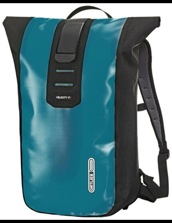 Ortlieb Velocity 17 L Waterdichte Rugzak (Maat - 17 L, Kleur - Petrol/Black)
