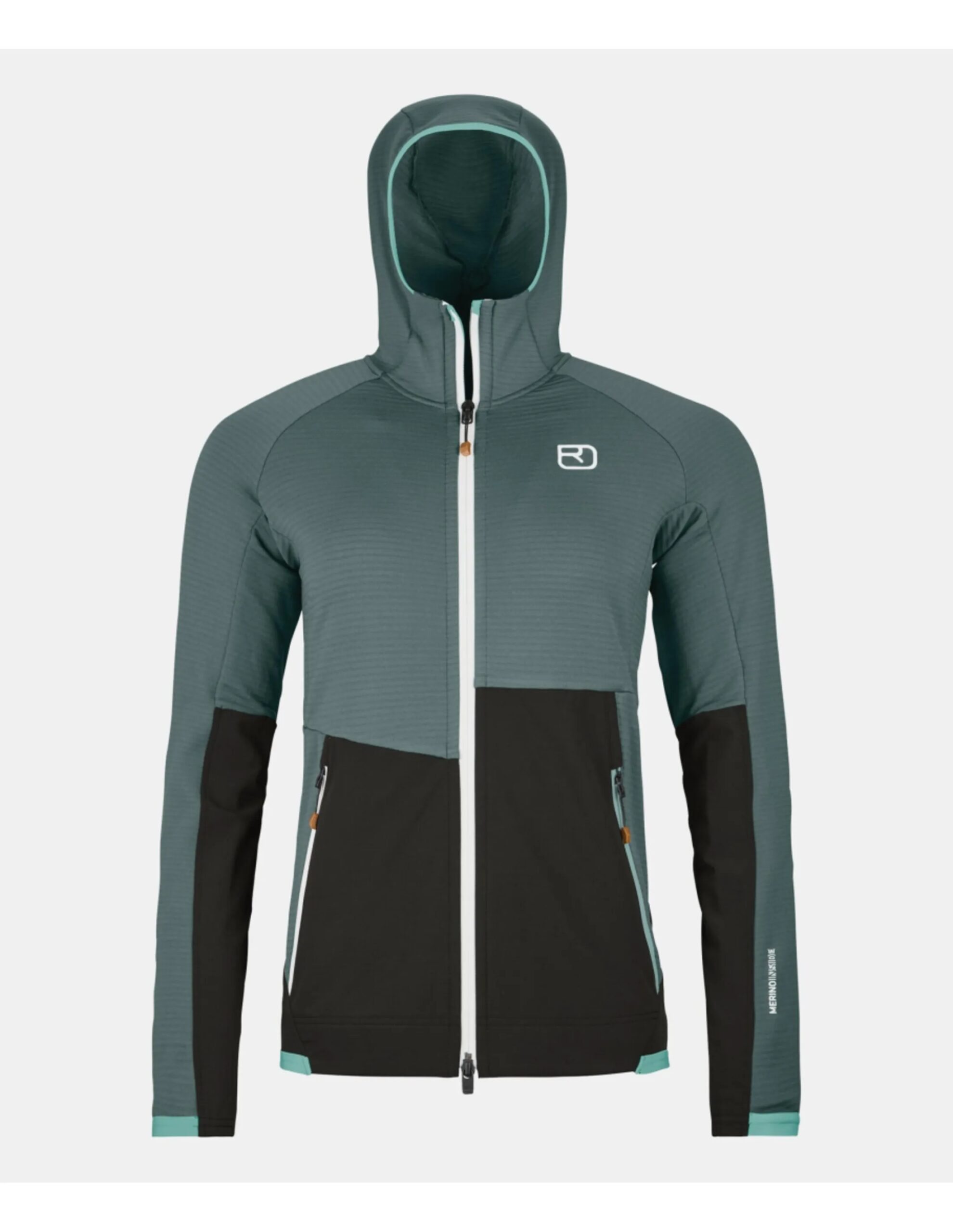 Ortovox Women’s Fleece Rib Hoody (Maat – XL, Kleur – Dark-Arctic-Grey)