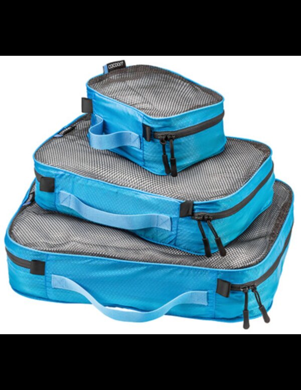 Packing Cube Ultralight - Set 3pcs (Kleur - Caribbean blue)