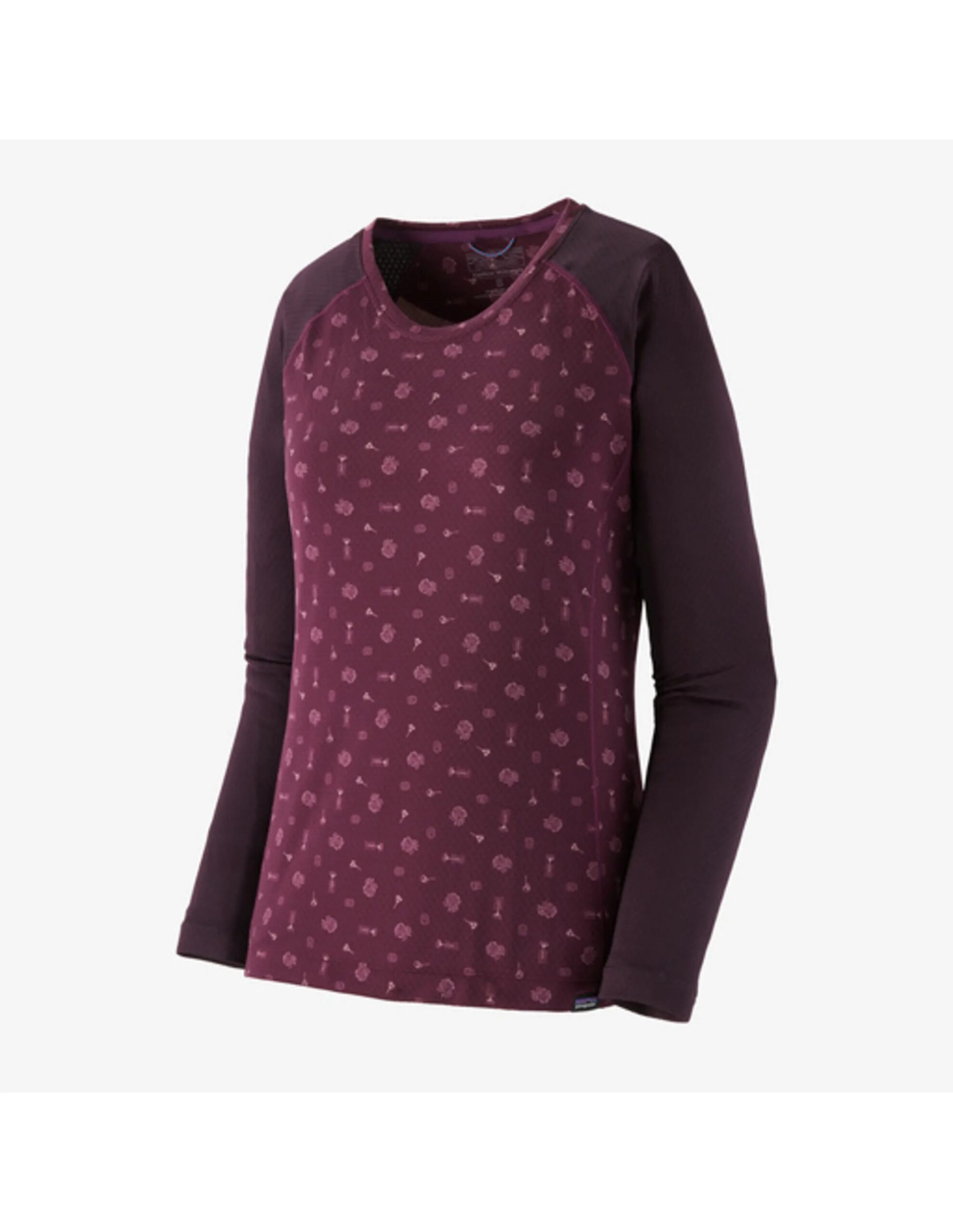 Patagonia Capilene Midweight Crew Women´s (Maat – S, Kleur – Fire Floral: Night Plum)