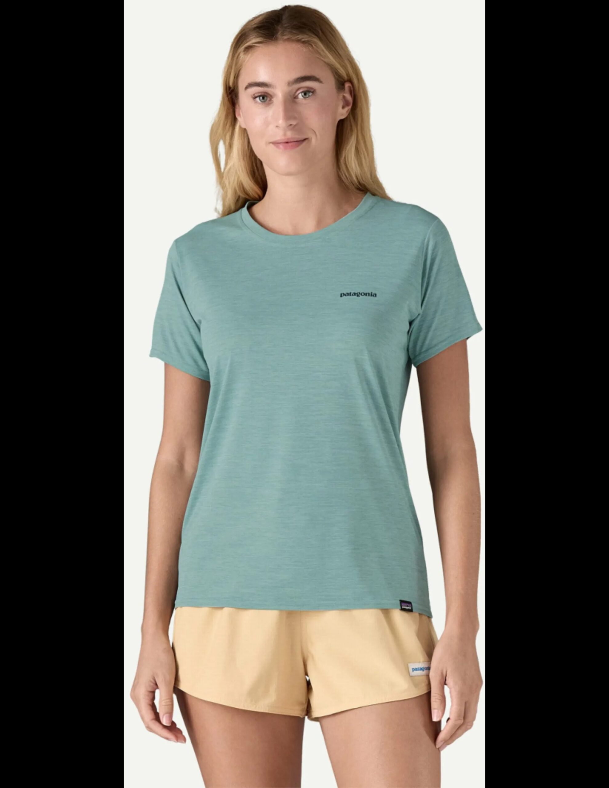 Patagonia Capilene® Cool Daily Graphic Shirt – Waters Dames (Maat – XL, Kleur – Boardshort Logo: Thermal Blue X-Dye)
