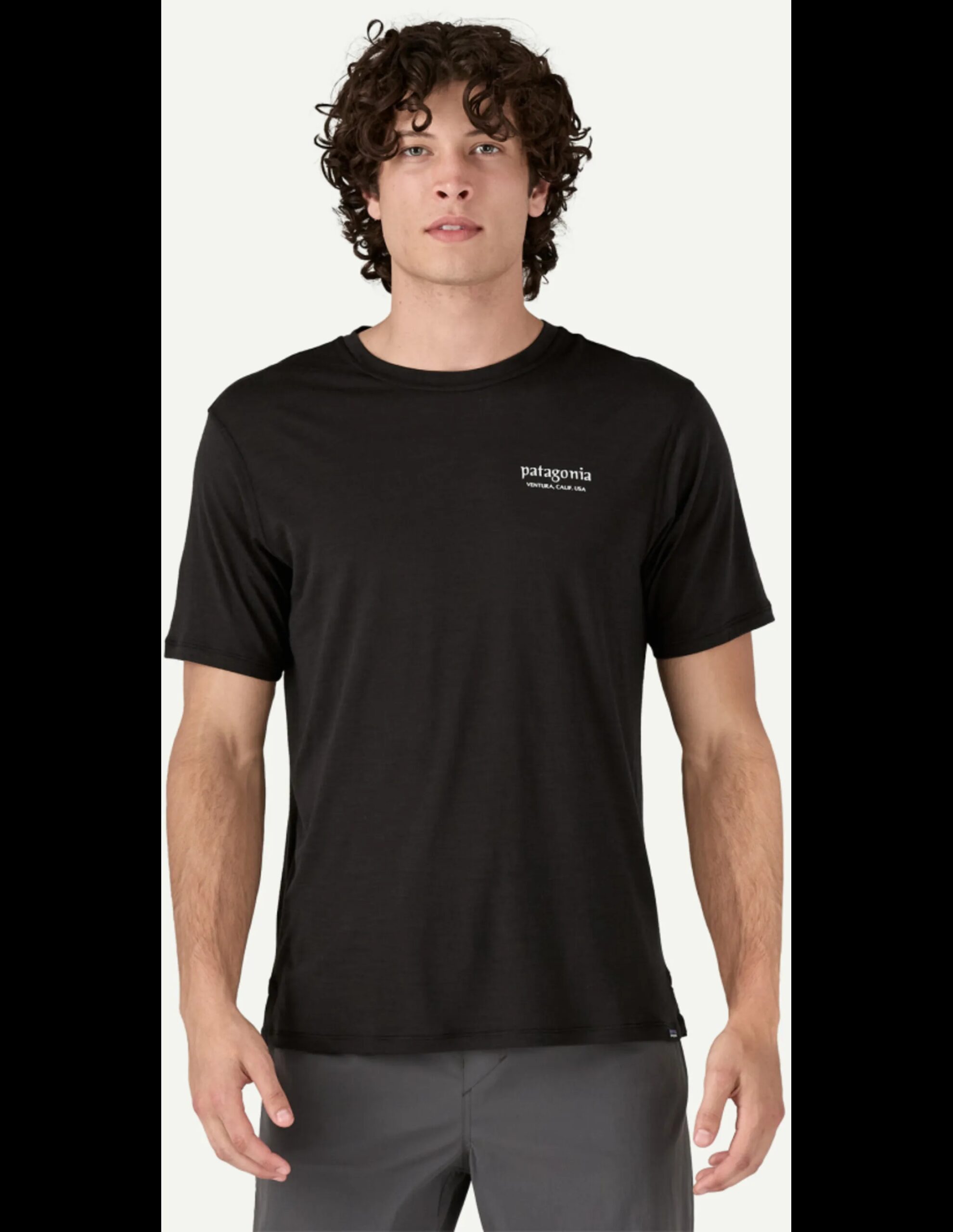 Patagonia Capilene® Cool Merino Blend Graphic Shirt Heren (Maat – S, Kleur – Heritage Header: Black)