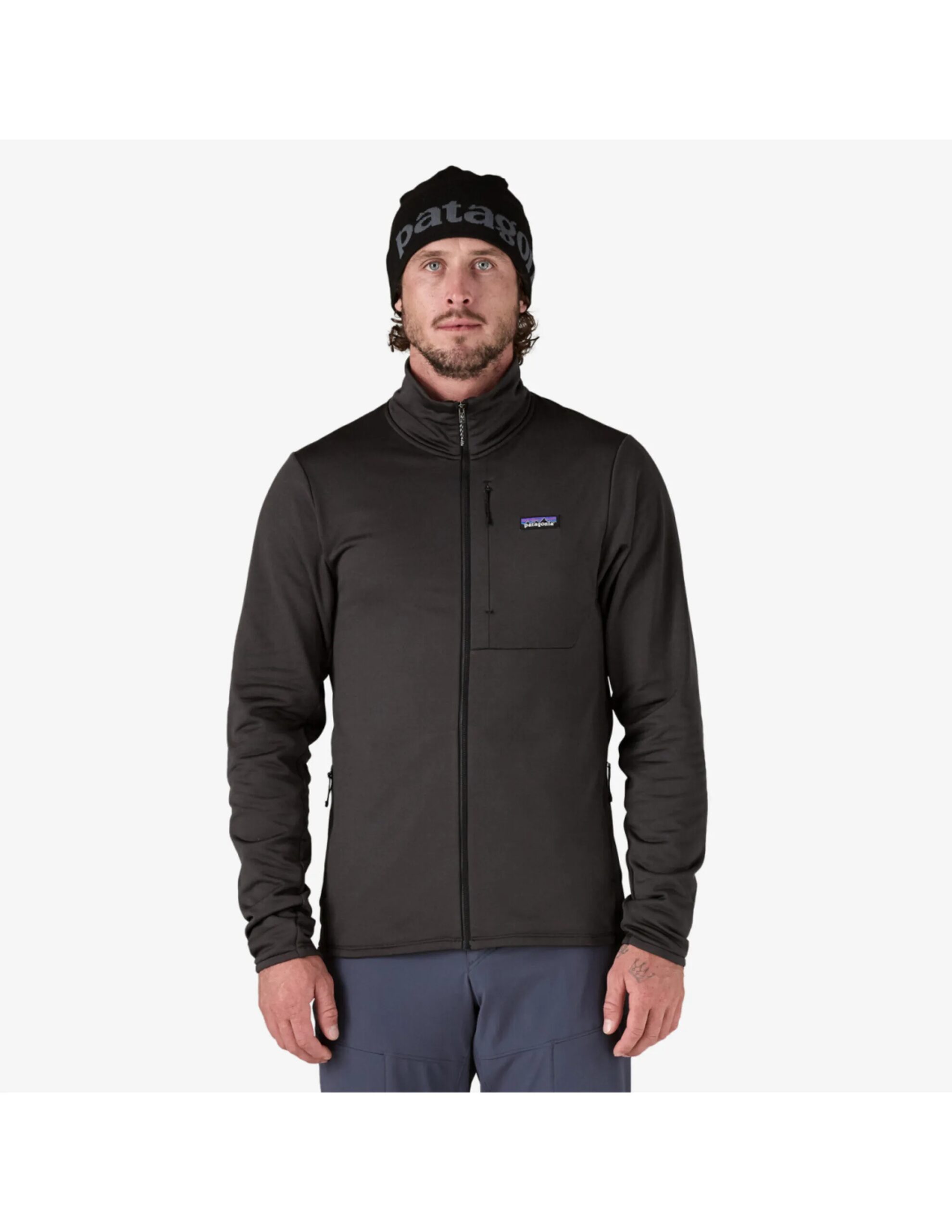 Patagonia Men’s R1 Thermal Fleece Jacket (Maat – XL, Kleur – Black)