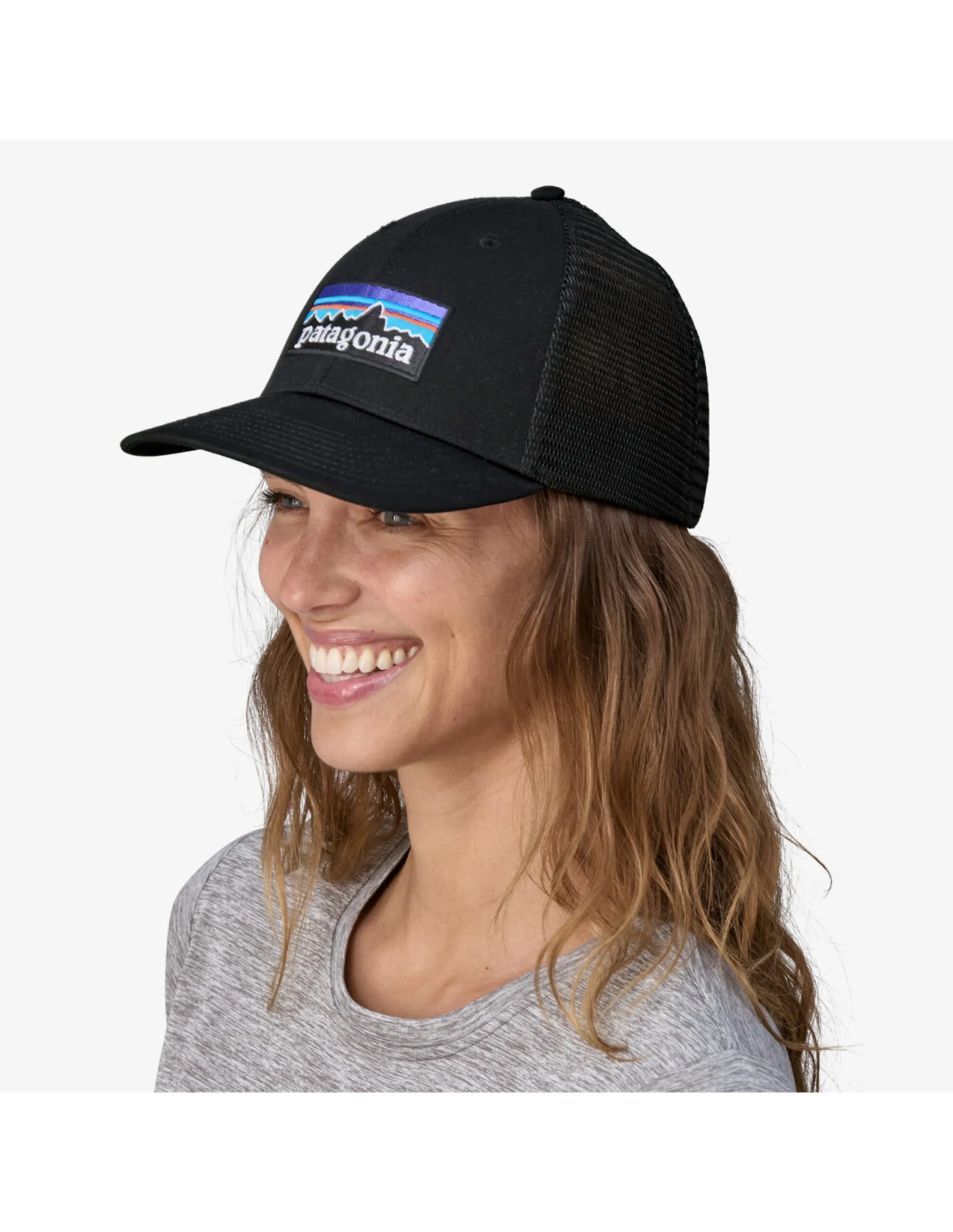 Patagonia P-6 Logo LoPro Trucker Hat (Maat – OS, Kleur – Black)
