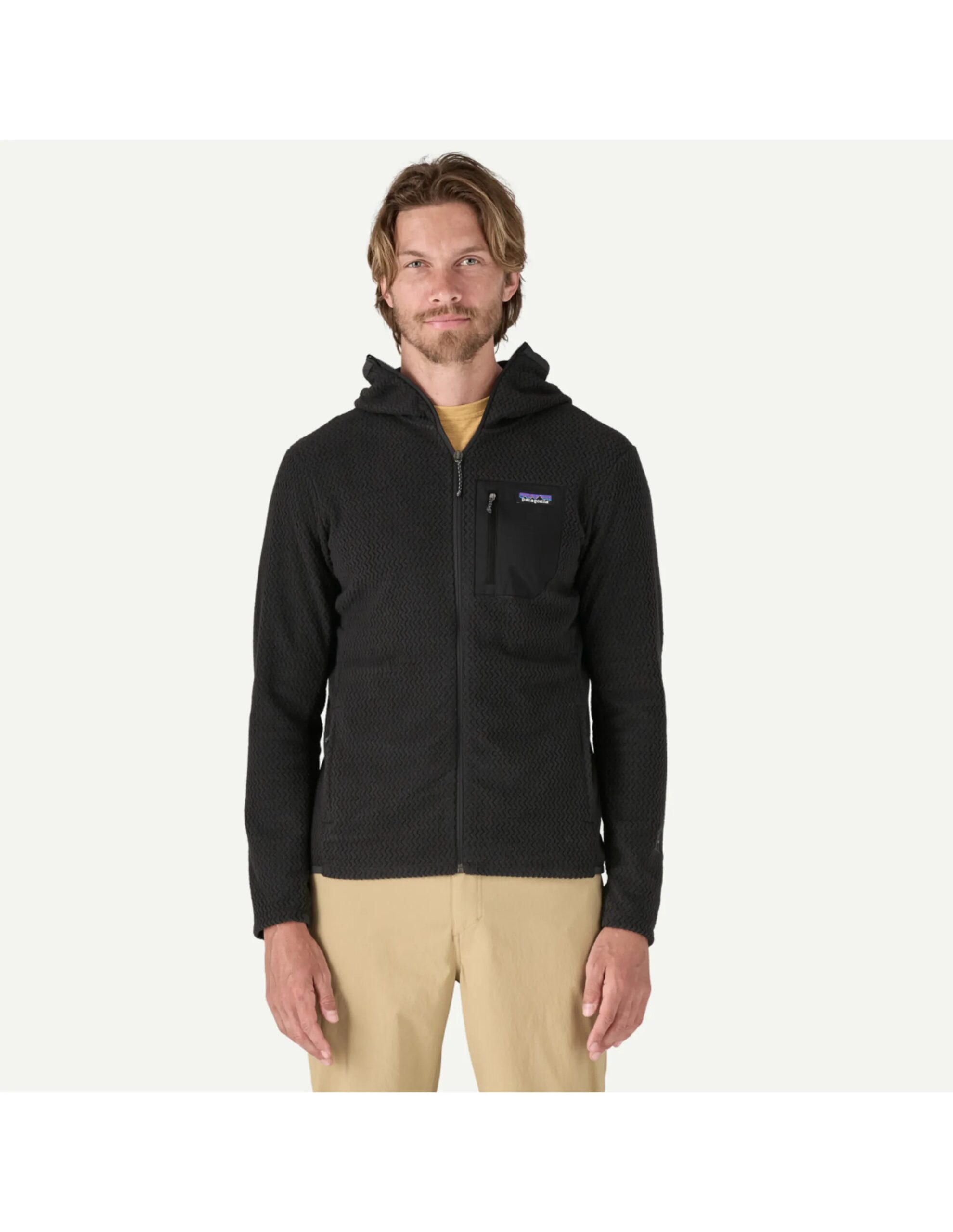 Patagonia R1 Air Full­Zip Tech Hoody Heren (Maat – S, Kleur – Black)