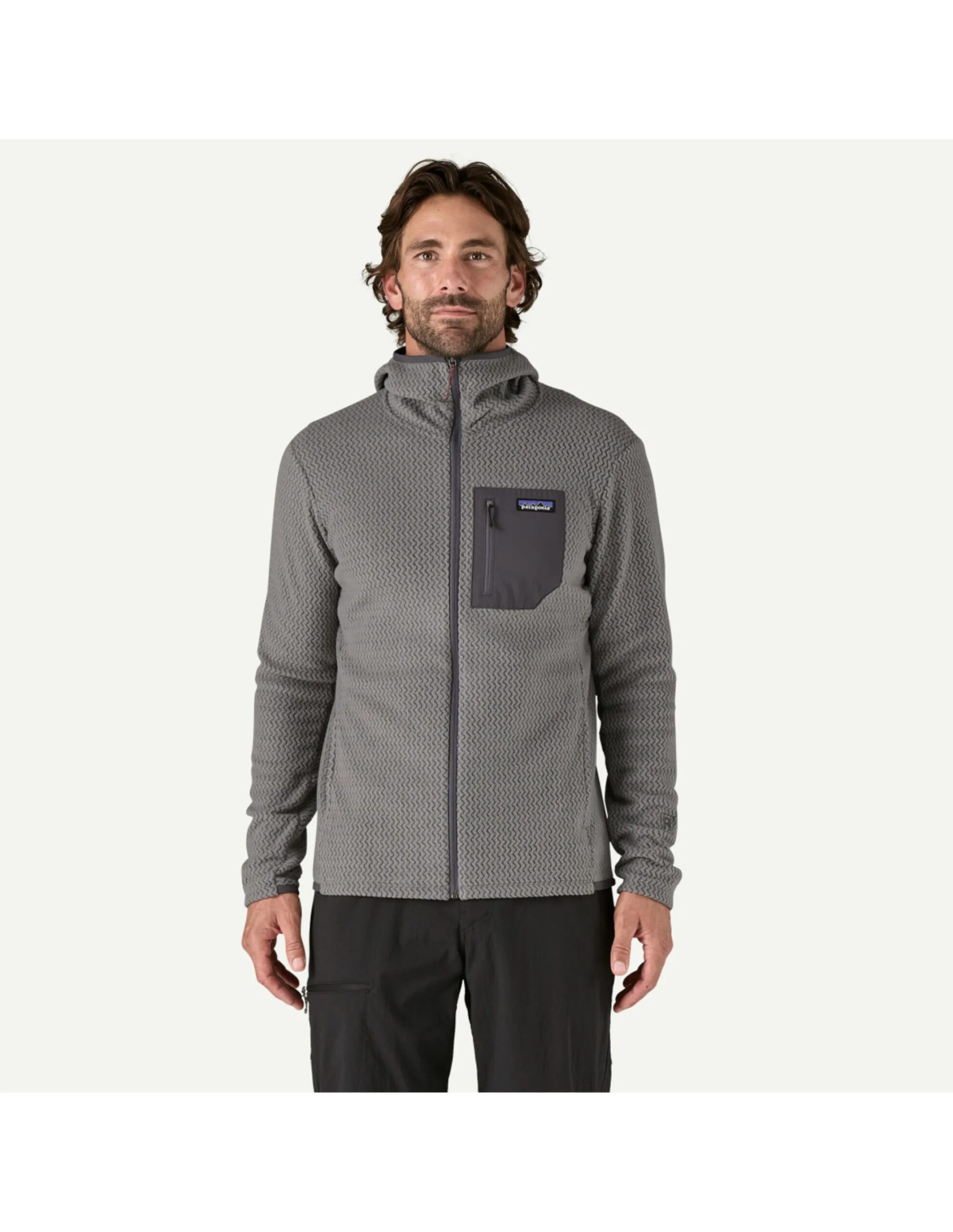 Patagonia R1 Air Full­Zip Tech Hoody Heren (Maat – S, Kleur – Forever Grey)