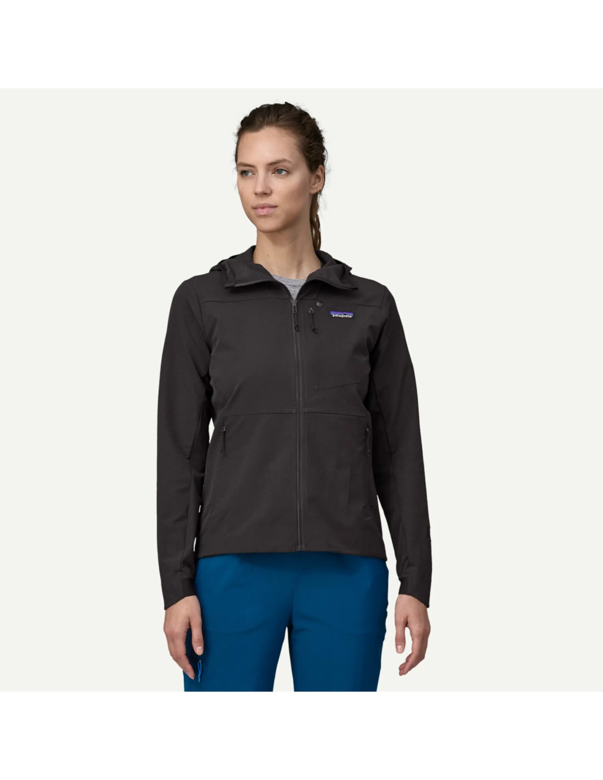 Patagonia R1 CrossStrata Hoody Dames (Maat – XS, Kleur – Black)