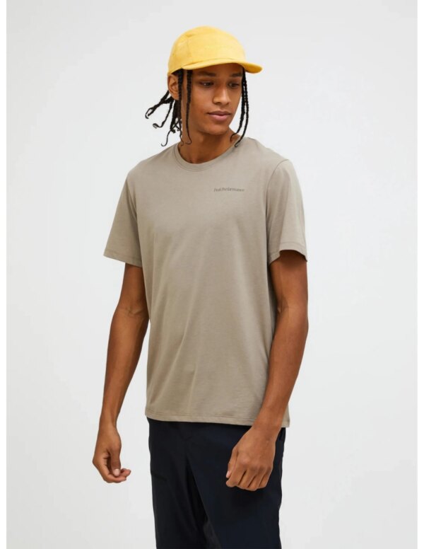 Peak Performance Explore Logo Tee Heren (Maat - M, Kleur - Avid Beige)