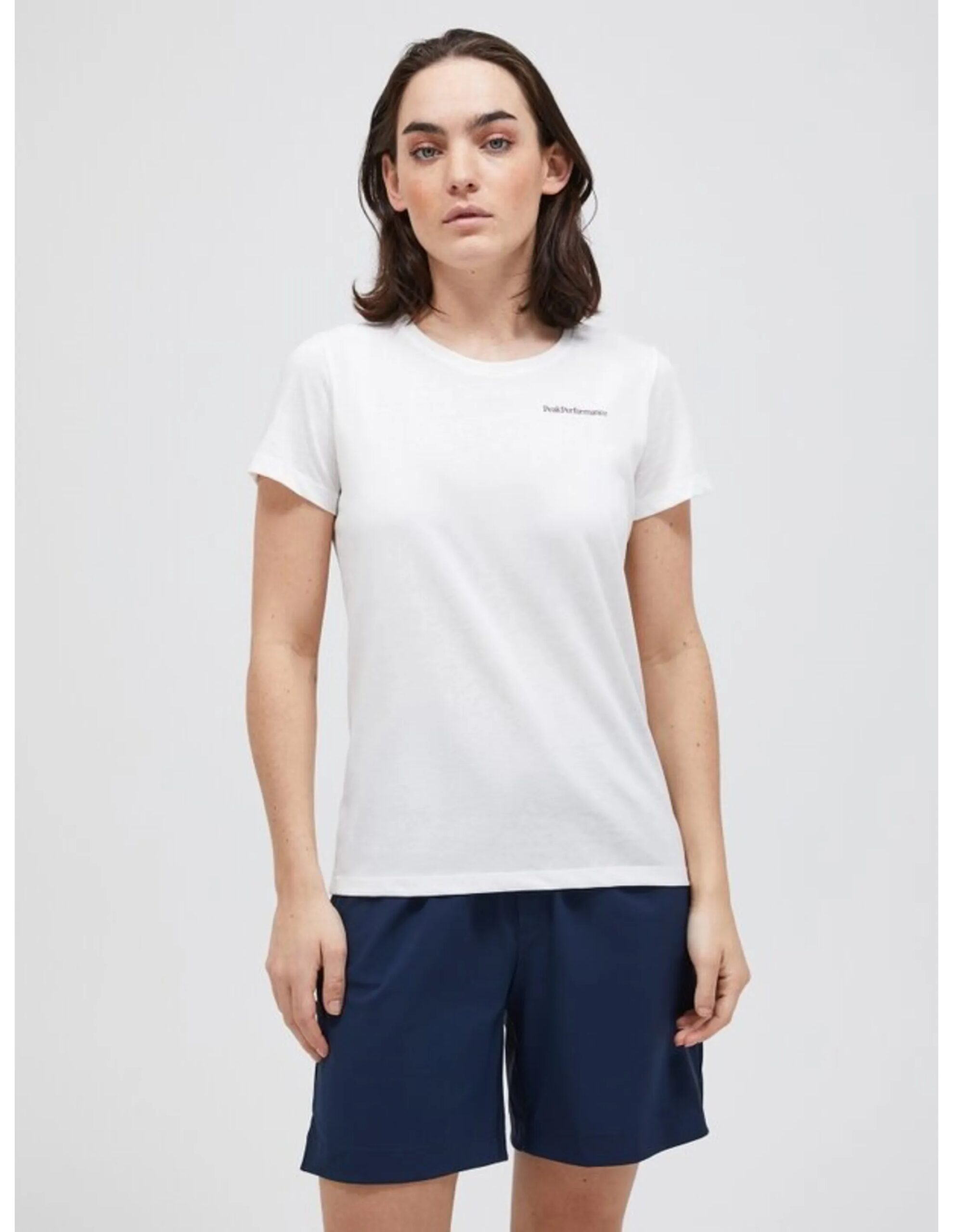 Peak Performance Explore Logo Tee Women´s (Maat – XL, Kleur – Offwhite)