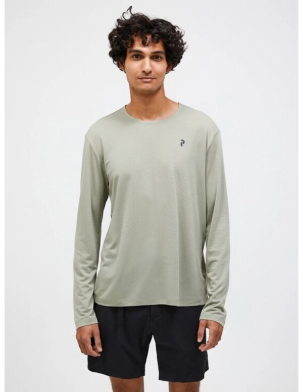 Peak Performance Men's Delta LS Tee (Maat - L, Kleur - Limit Green)