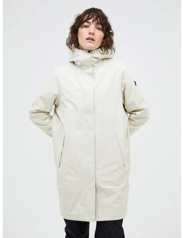 Peak Performance Women's Cloudburst 2,5L Shell Coat (Maat - L, Kleur - Sand Fog)