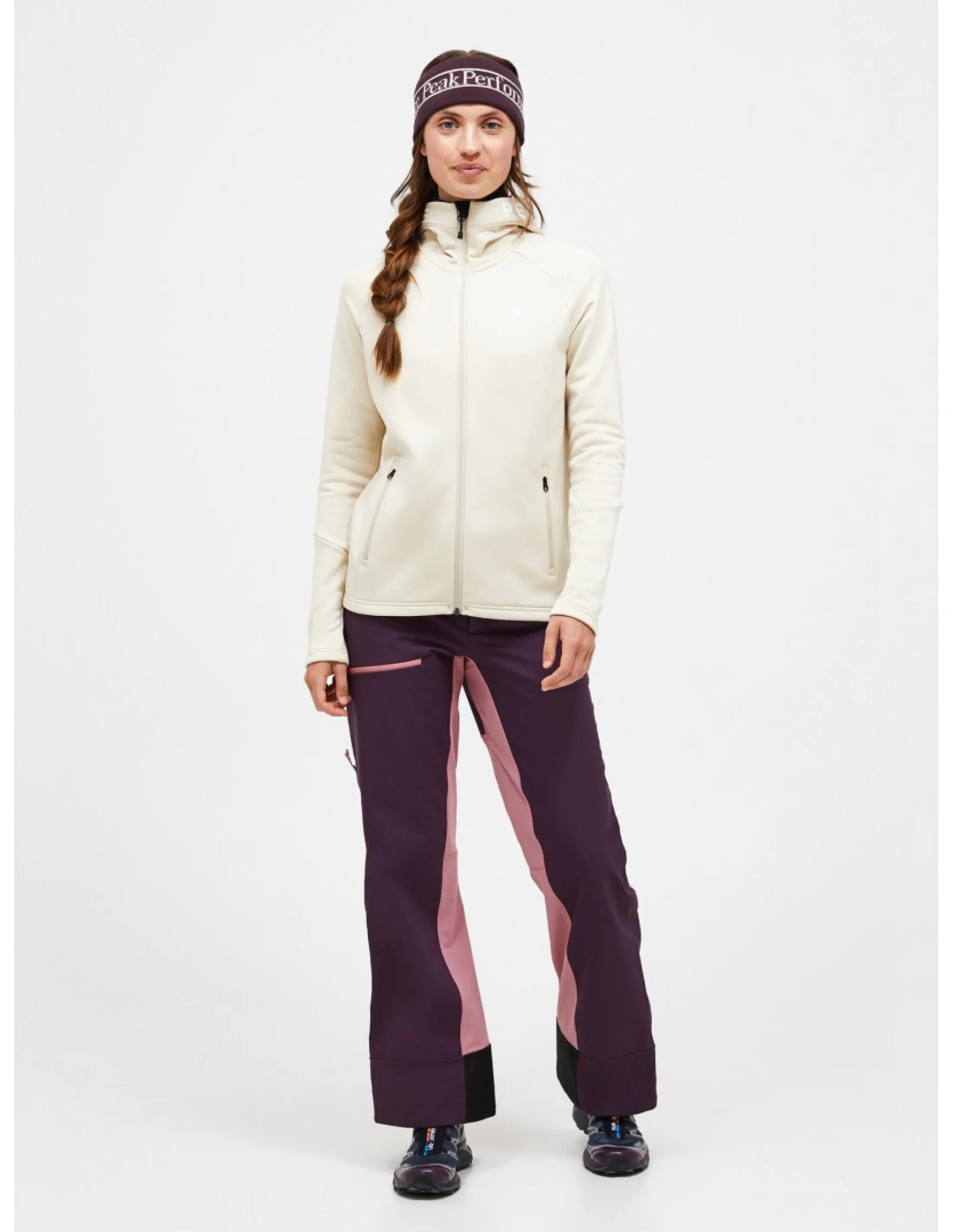 Peak Performance Women’s Rider Zip Hood (Maat – L, Kleur – Sand Fog)
