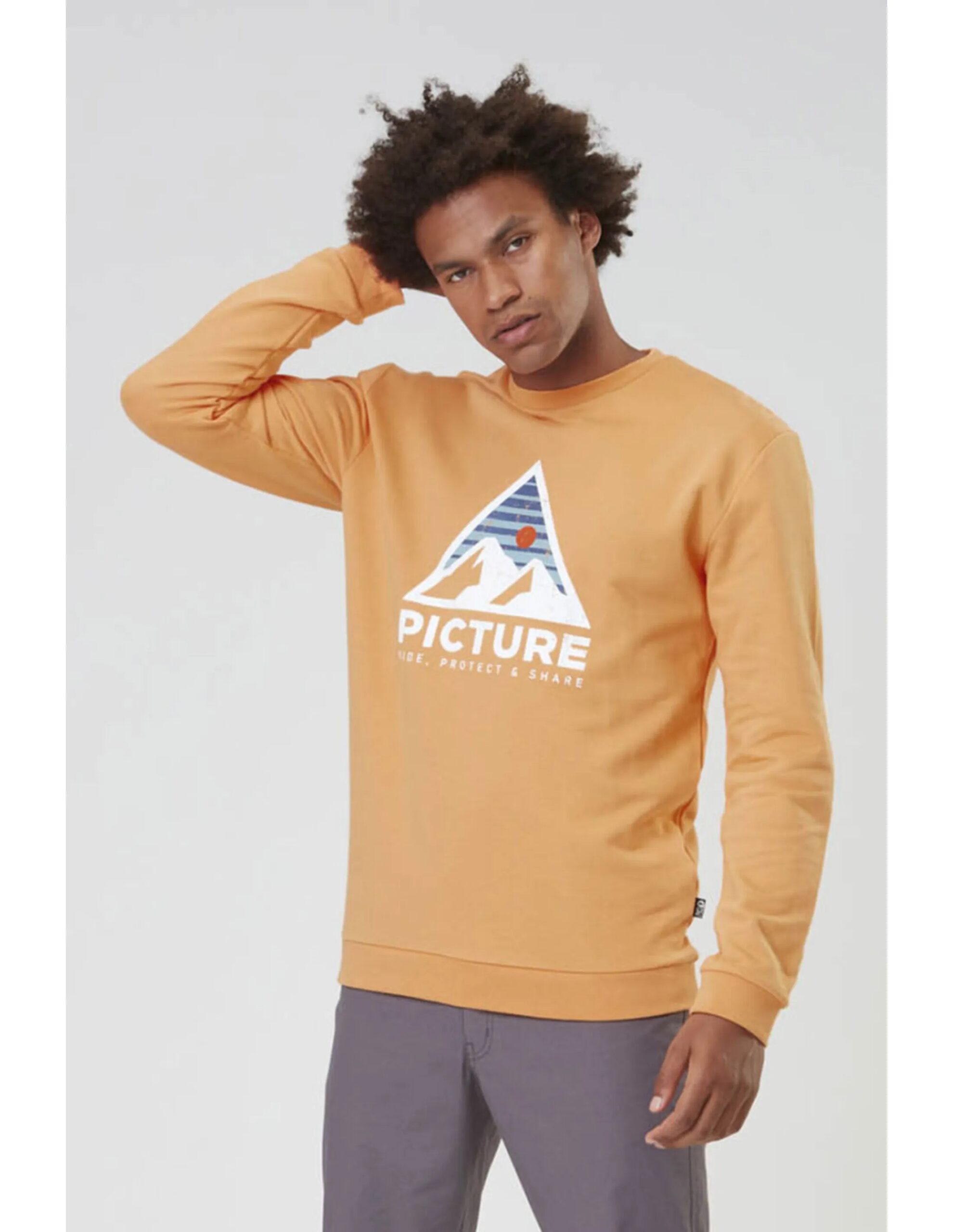 Picture Authentic Crew Men´s (Maat – L, Kleur – Pumpkin)