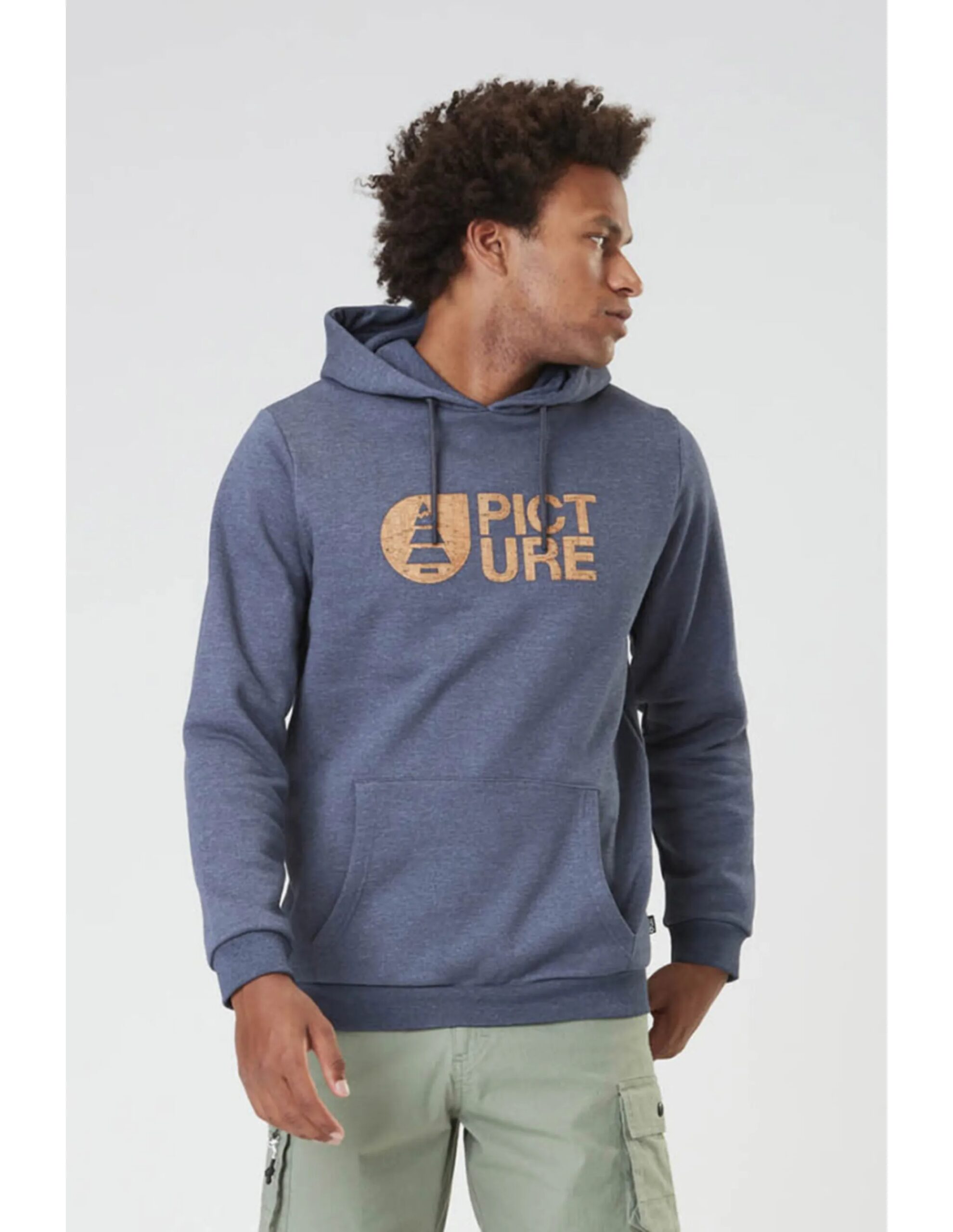 Picture Basement Cork Hoodie (Maat – M, Kleur – Dark Blue Melange)