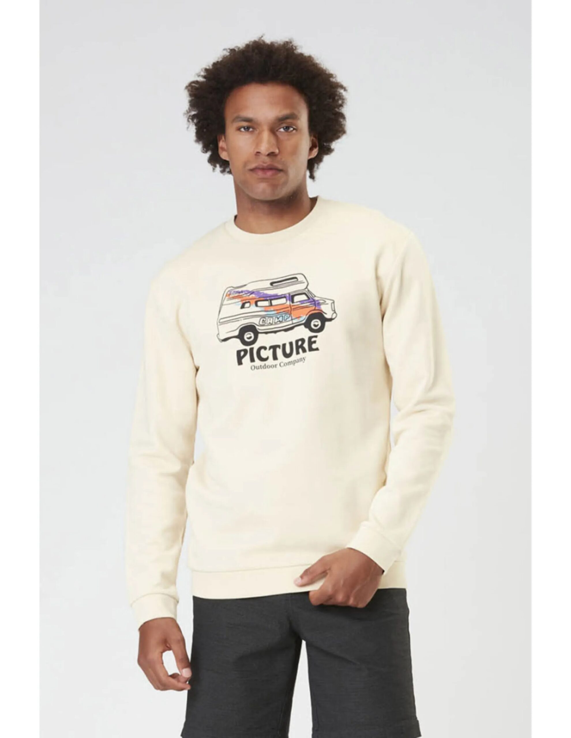 Picture Custom Van Crew Sweater (Maat – L, Kleur – Wood Ash)