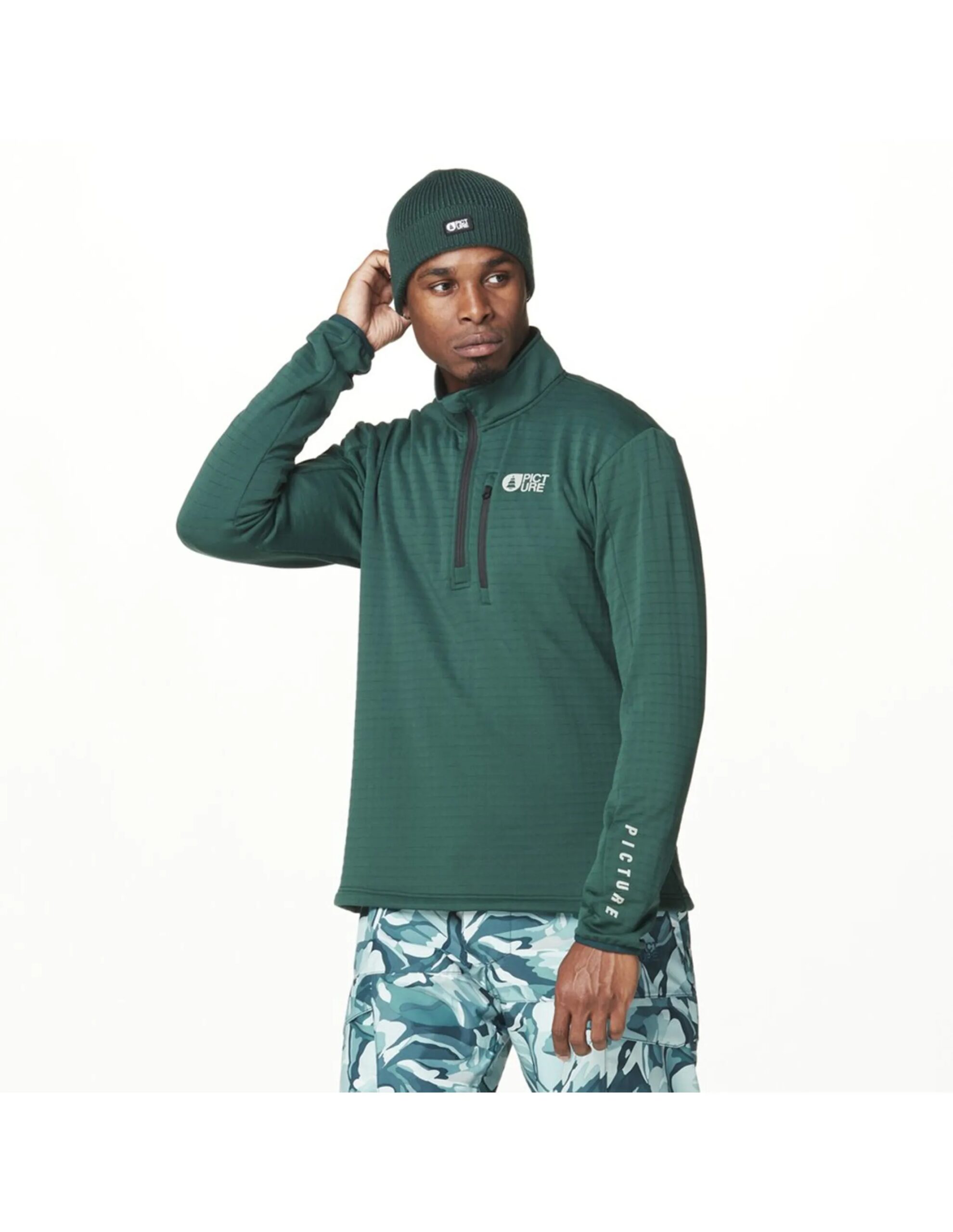 Picture Men’s Bake Grid 1/4 Fleece (Maat – XL, Kleur – Ponderosa Pine)